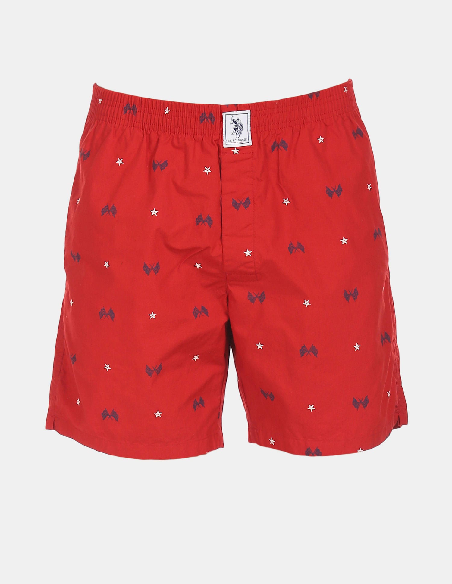 Comfort Fit Print Cotton I663 Boxers - Pack Of 1 Red Flag - U.S. POLO ASSN. | Large