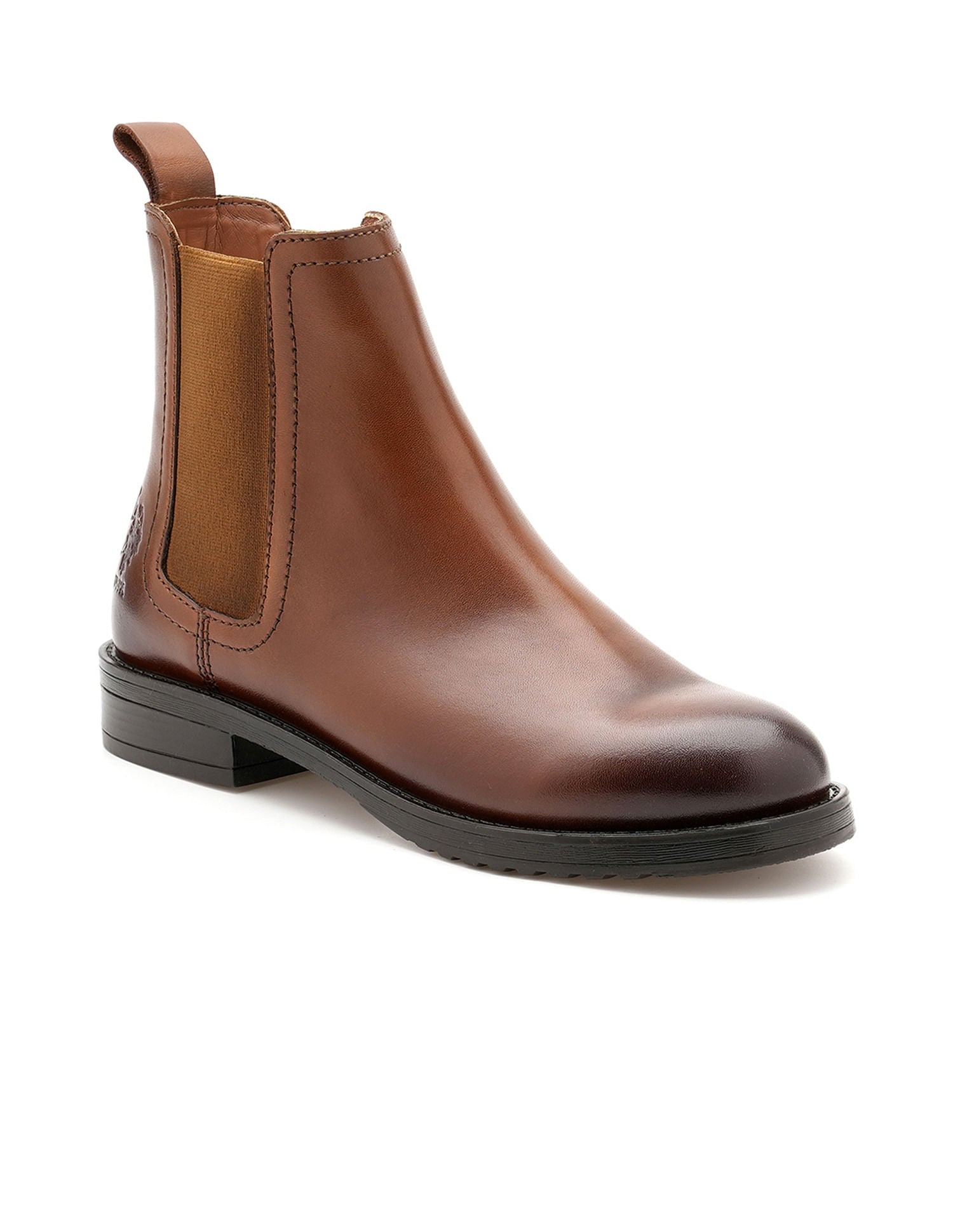 Women Antonella  Leather Chelsea Boots Tan - U.S. POLO ASSN. | Large