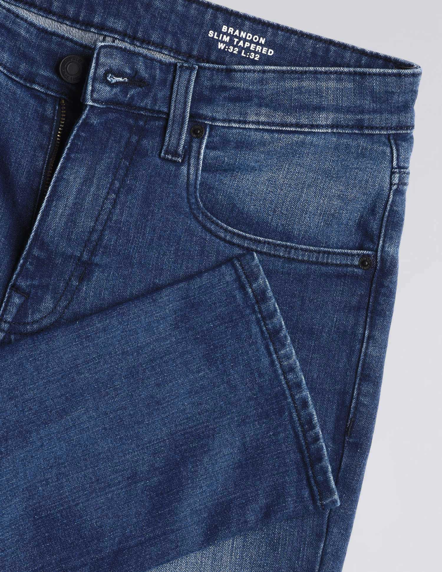 Brandon Slim Tapered Fit Blue Jeans Med Blue - U.S. POLO ASSN. | Large