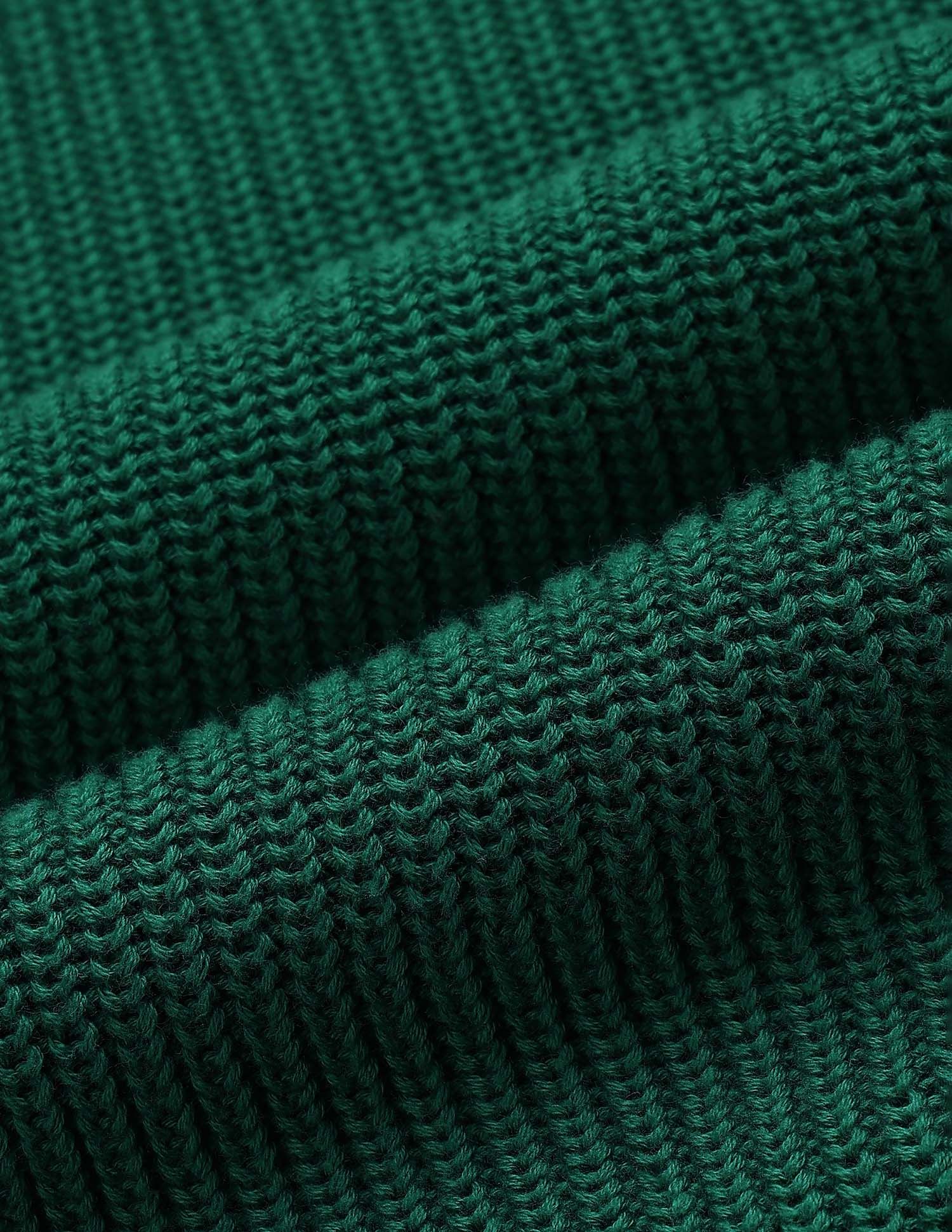 Drop Shoulder Fit Solid Sweater Green - U.S. POLO ASSN. | Large