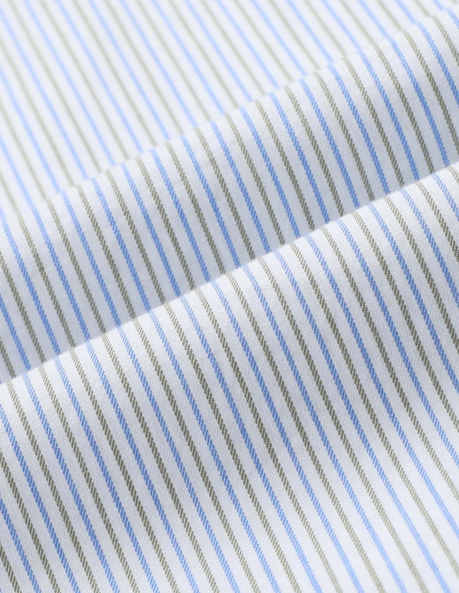 Vertical Striped Pure Cotton Shirt Blue - U.S. Polo Assn. India | Large