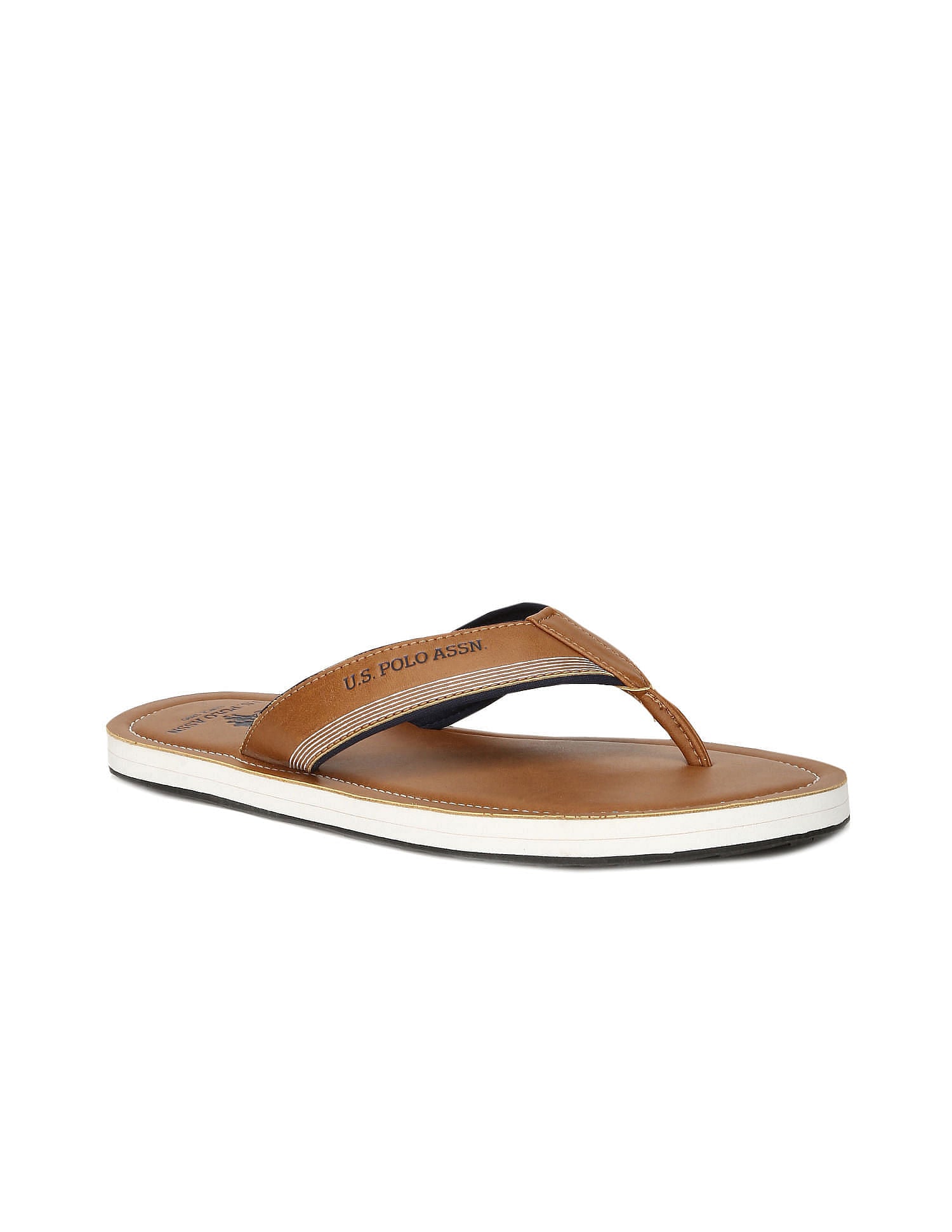 Men Ovi 3 Slippers Tan - U.S. POLO ASSN. | Large