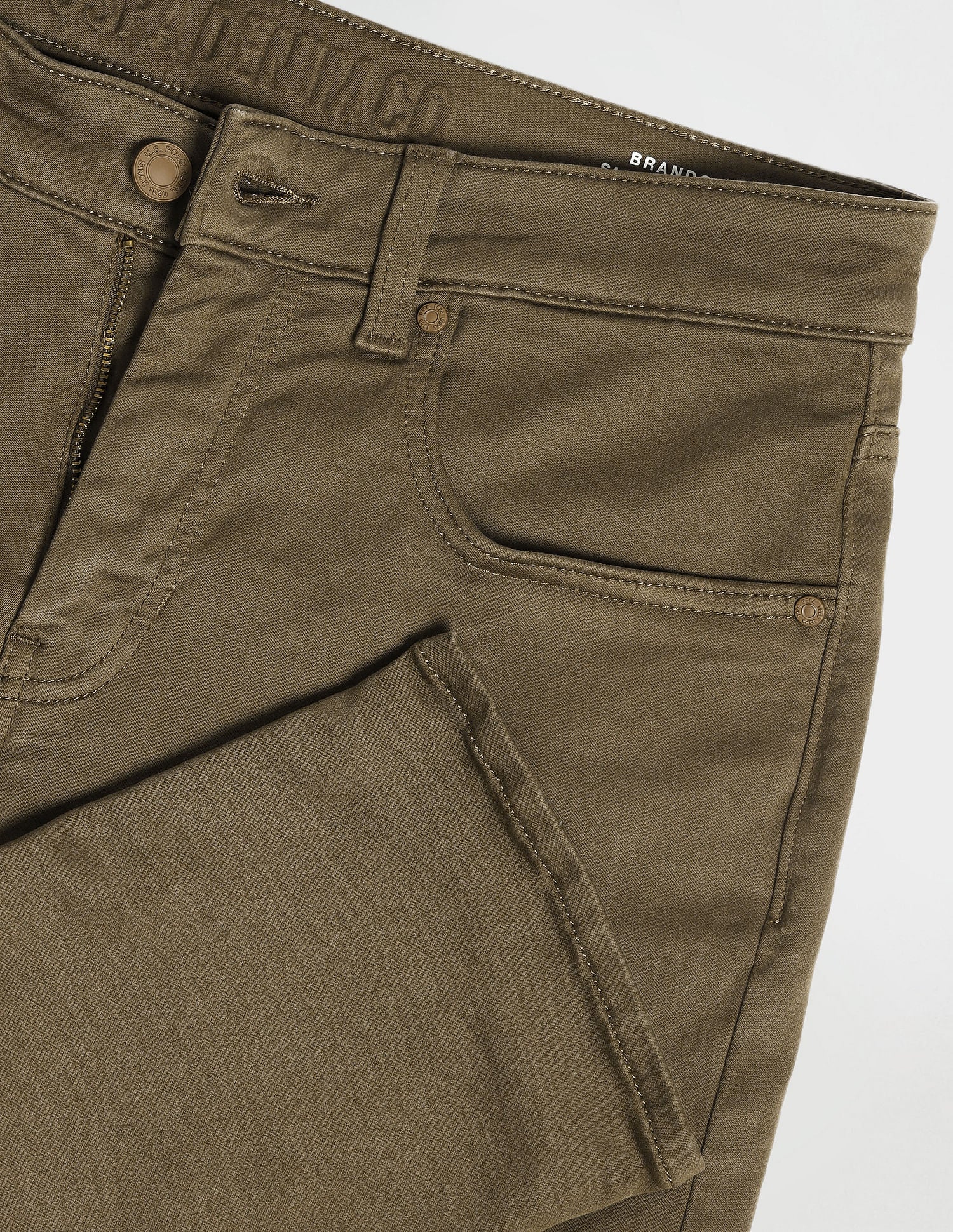 Slim Tapered Fit Beige Jeans Olive - U.S. POLO ASSN. | Large