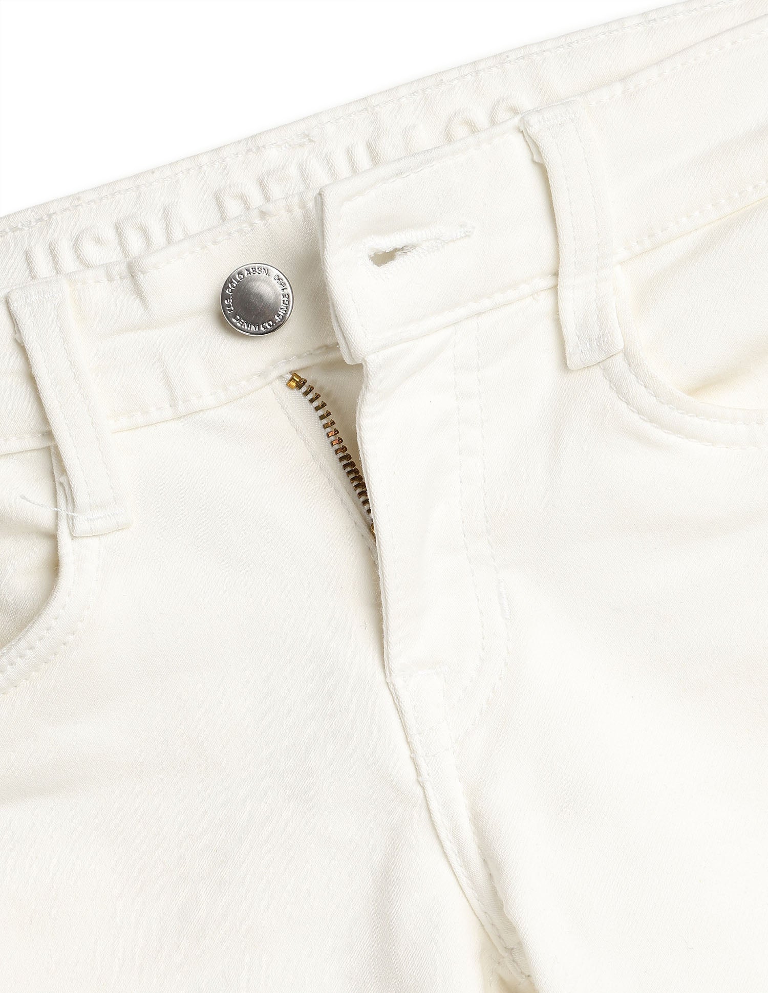 Boys Mid Rise Relaxed Fit Jeans White - U.S. POLO ASSN. | Large