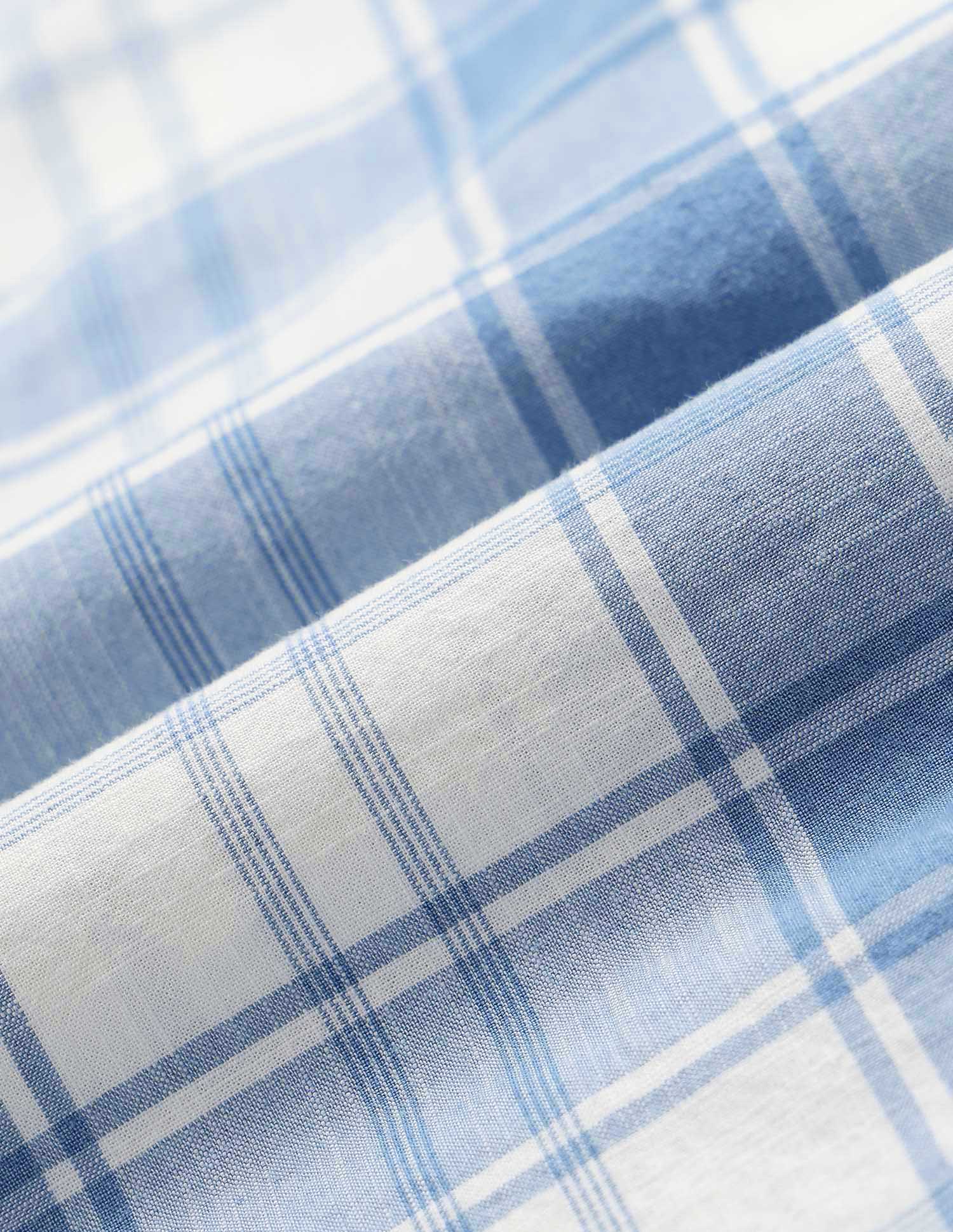 Boys Tartan Checked Regular Fit Shirt Blue - U.S. POLO ASSN. | Large