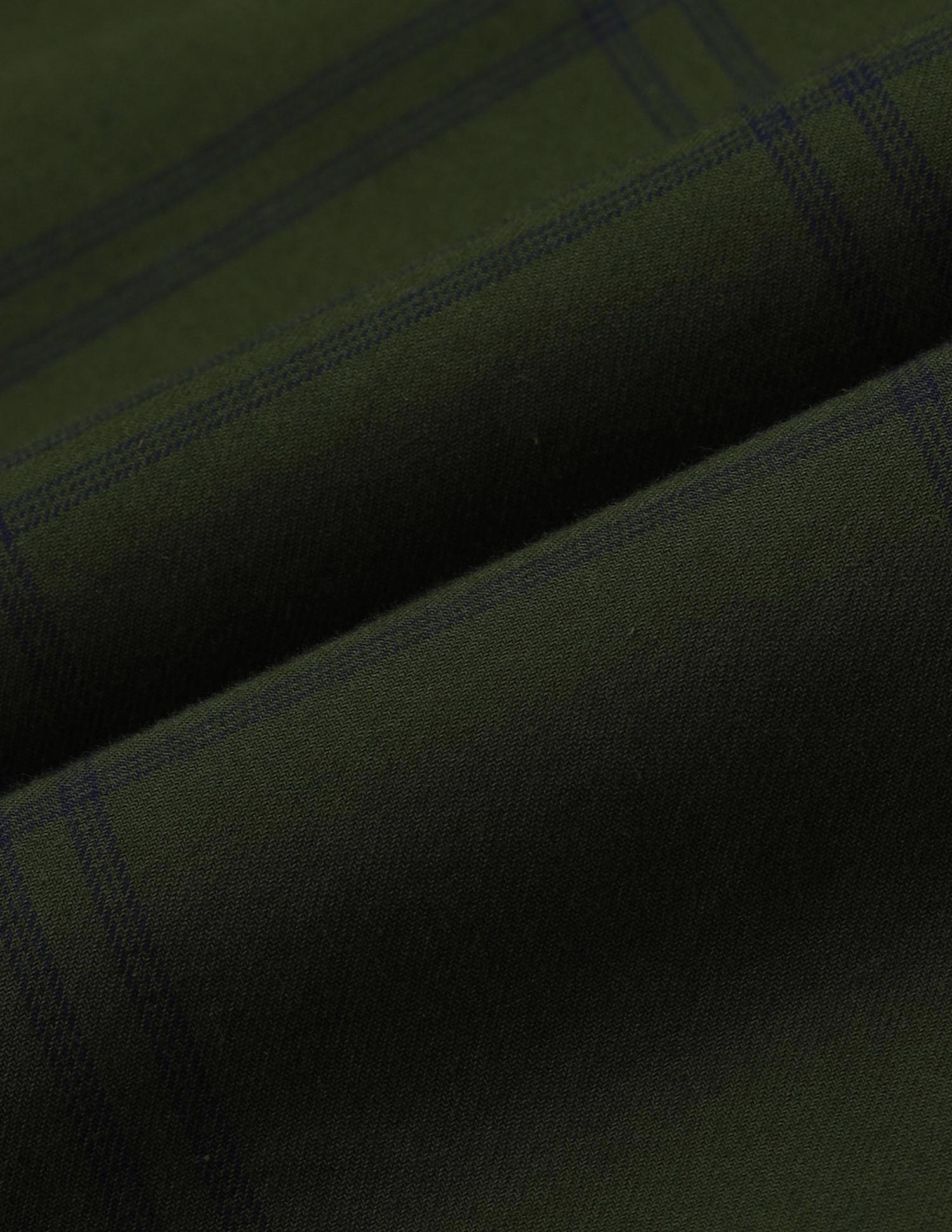 Grid Tattersall Checked Pure Cotton Shirt Dark Green - U.S. POLO ASSN. | Large