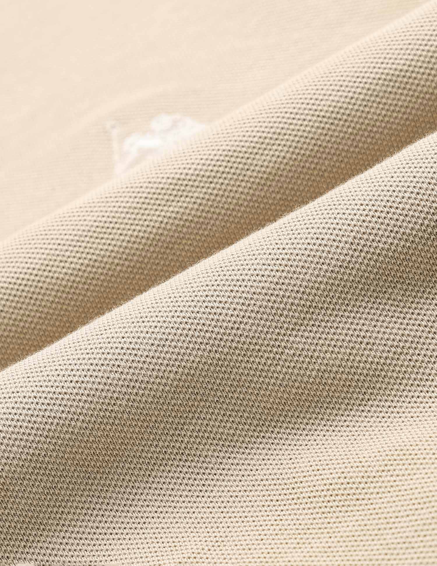Pure Cotton Muscle Fit Polo Shirt Beige - U.S. Polo Assn. India | Large