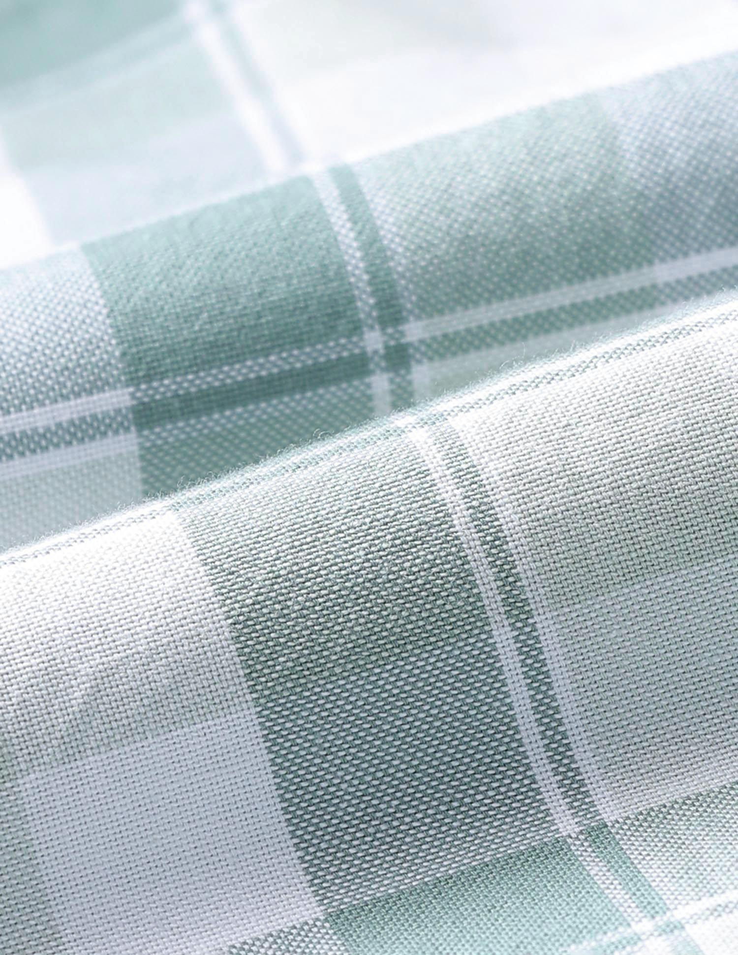 Grid Tattersall Checked Tailored Fit Shirt Light Green - U.S. POLO ASSN. | Large