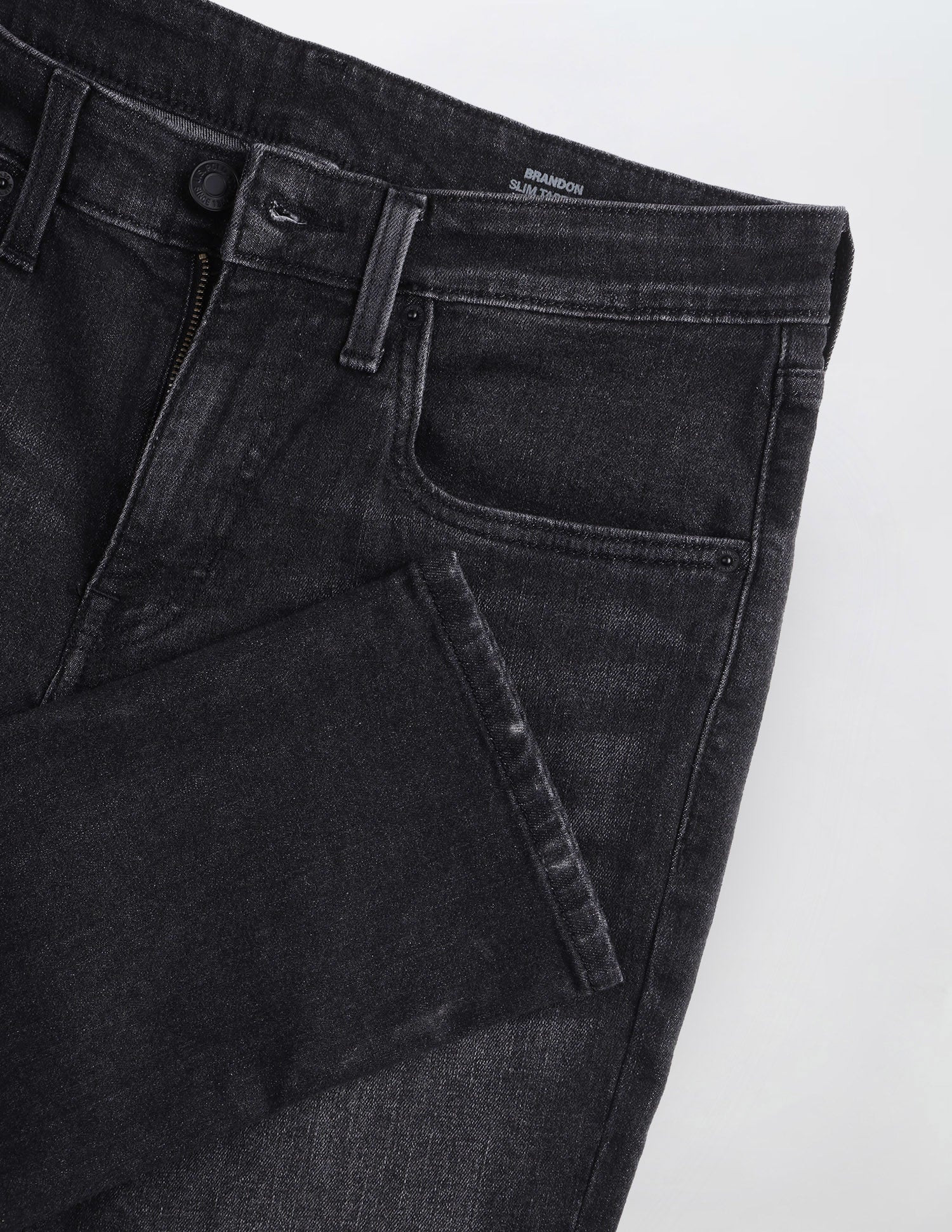 Brandon Slim Tapered Fit Black Jeans Black - U.S. Polo Assn. India | Large