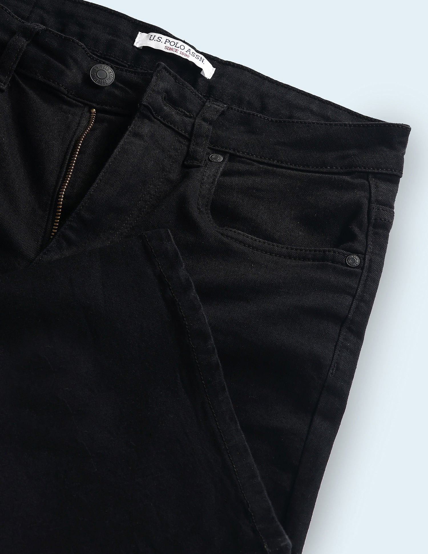 Flared Fit Black Jeans Black - U.S. Polo Assn. India | Large