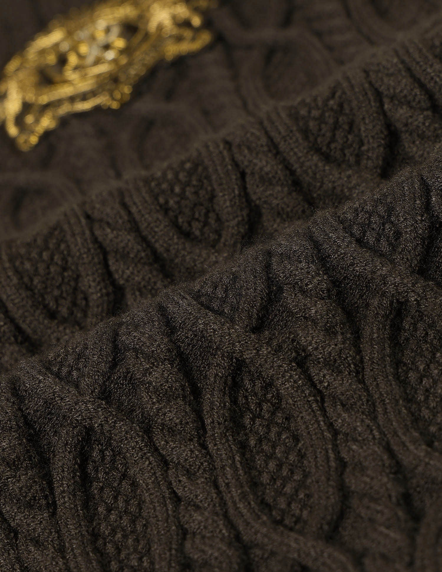 Pacho X Cable Knit Sweater Brown - U.S. POLO ASSN. | Large