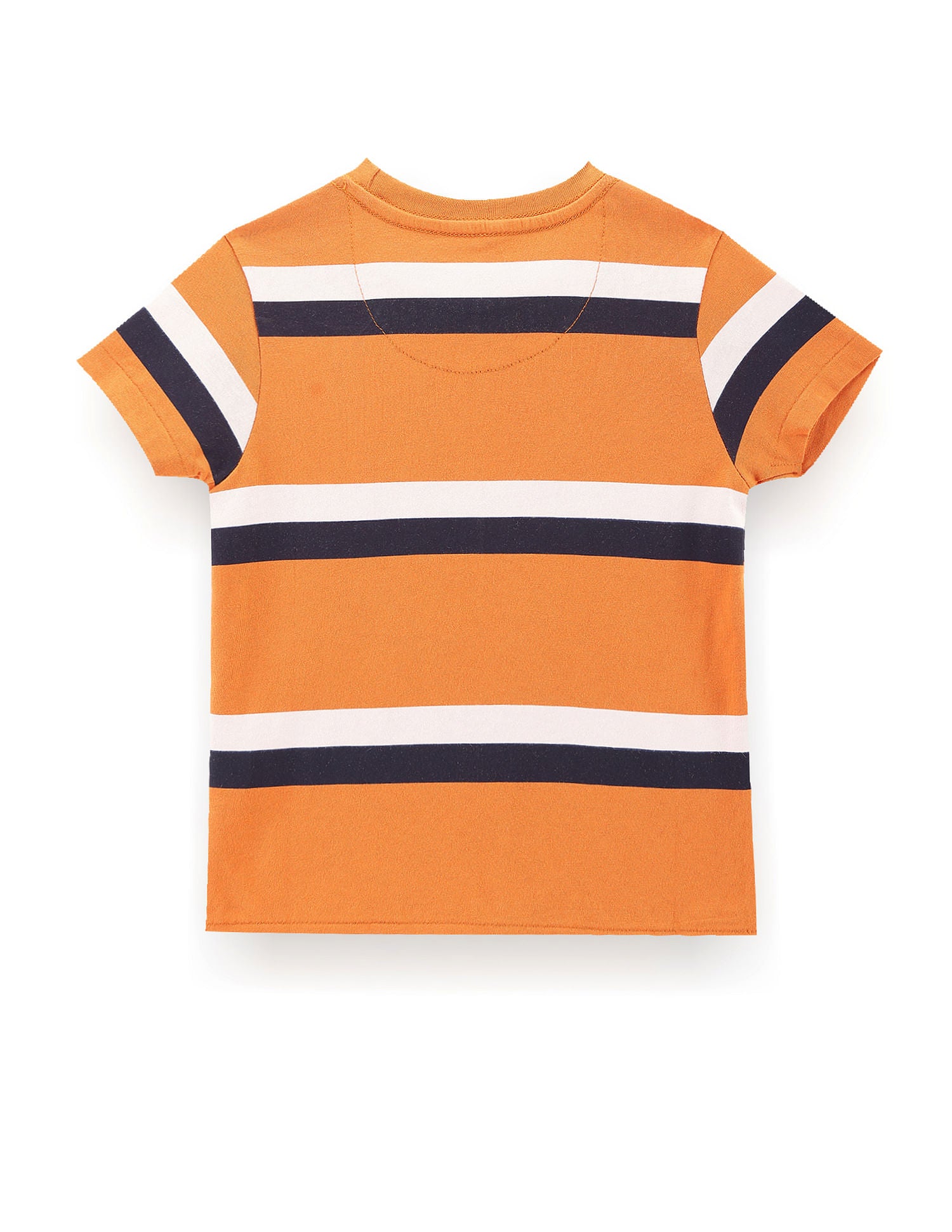 Boys Logo Horizontal Stripe T-Shirt Mustard - U.S. POLO ASSN. | Large