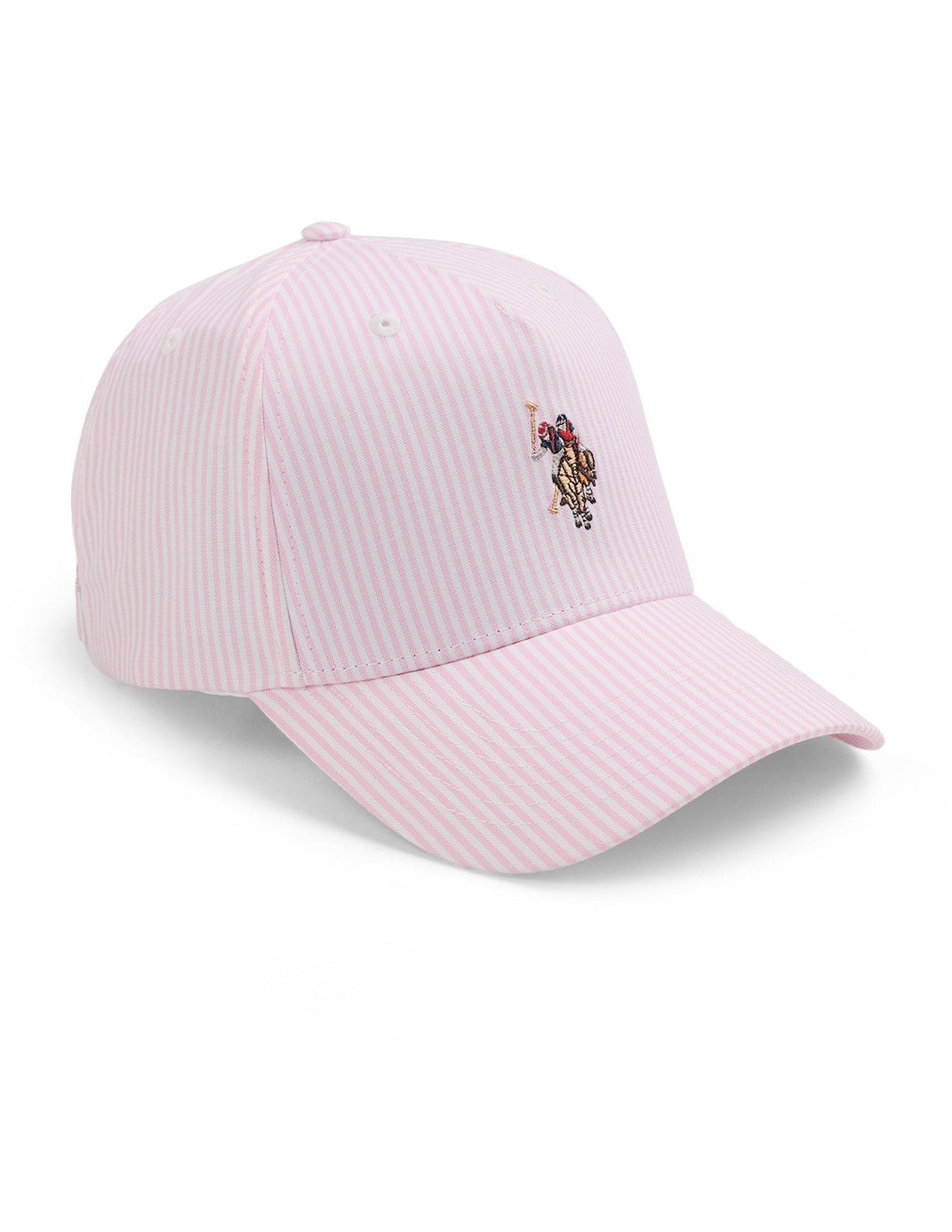 Striped Brand Embroidered Cap Pink - U.S. Polo Assn. India | Large