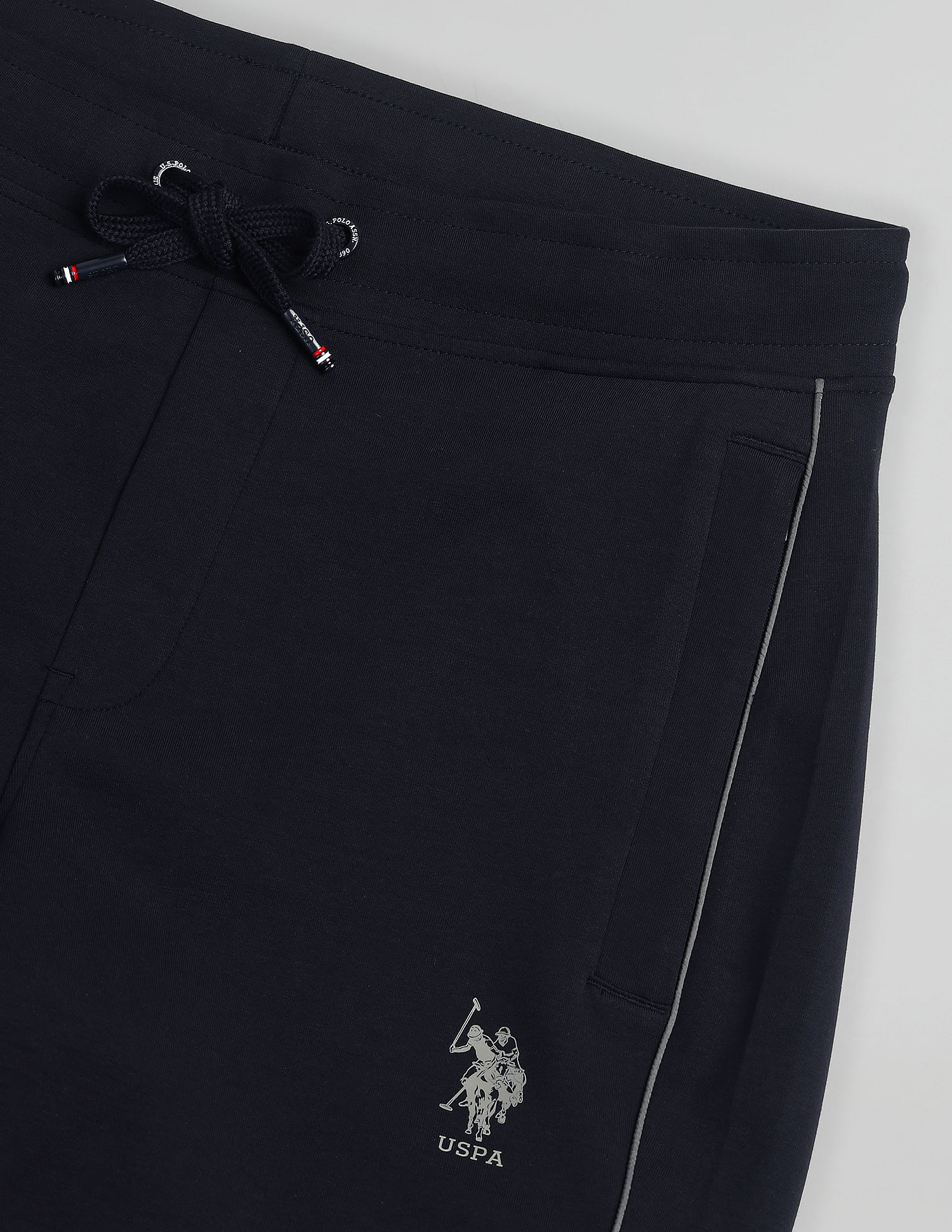 Slim Fit Mid Rise Track Pants Navy - U.S. Polo Assn. India | Large
