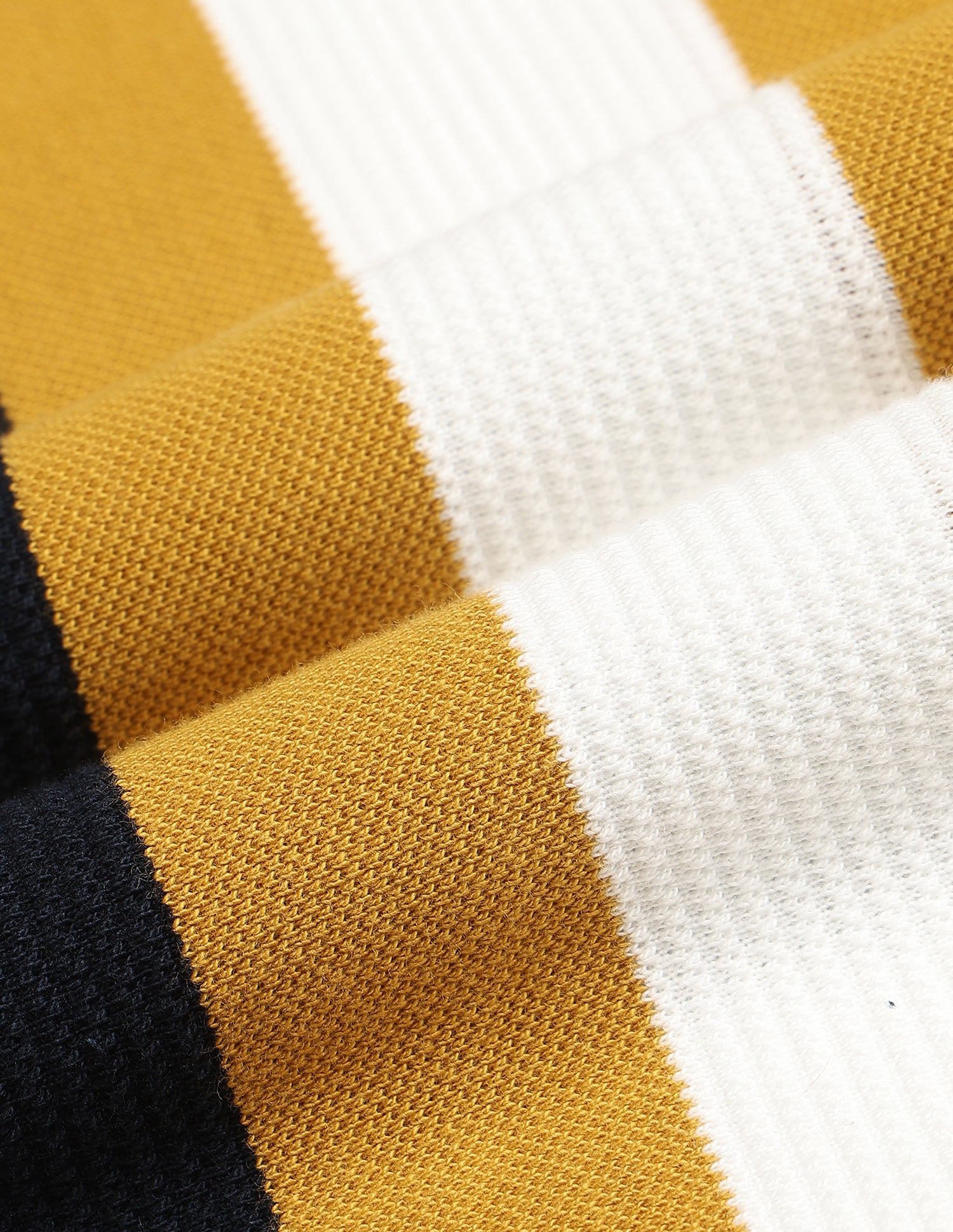 Vertical Striped Slim Fit Polo Shirt Mustard - U.S. Polo Assn. India | Large