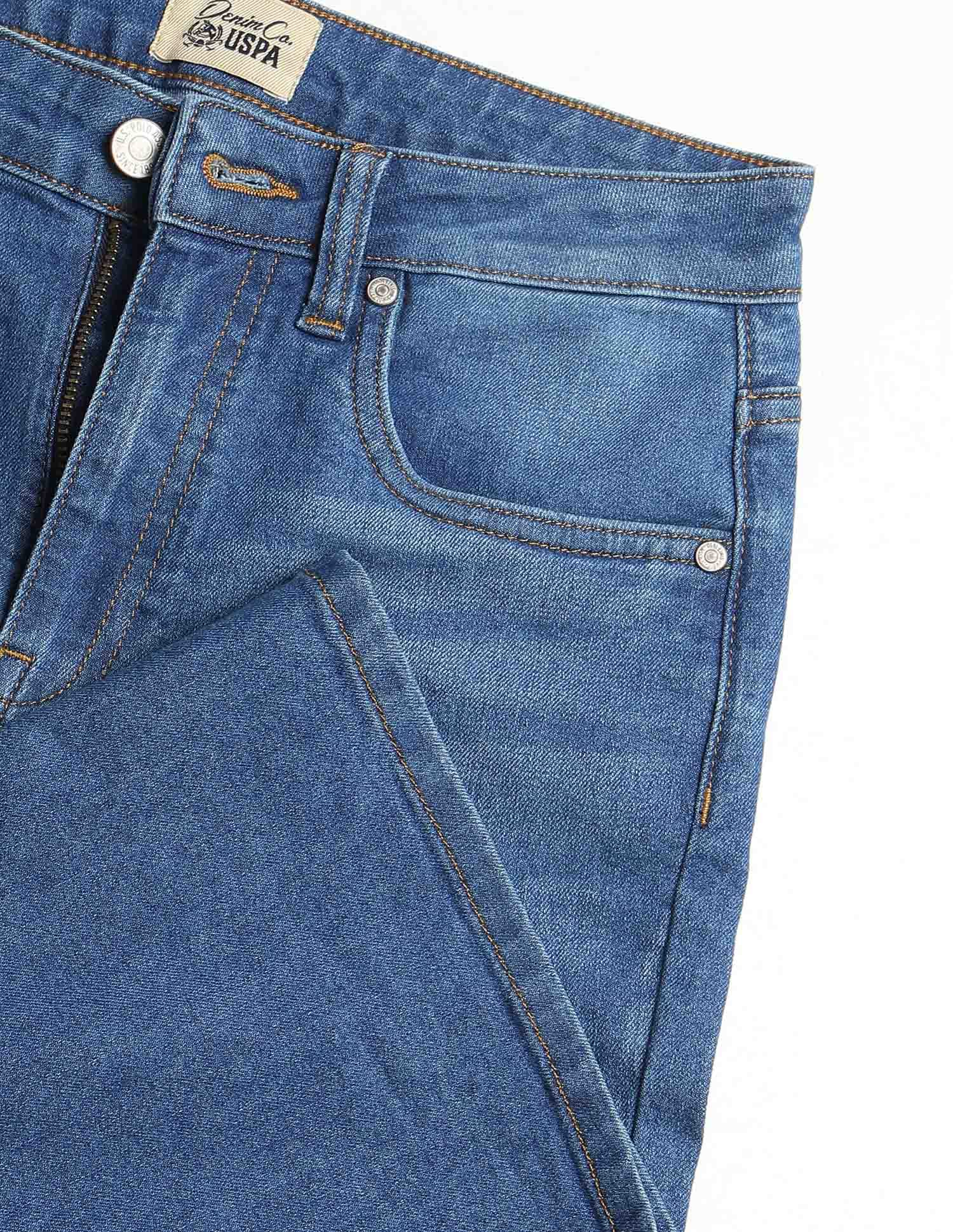 High Rise Flared Fit Jeans Blue - U.S. Polo Assn. India | Large