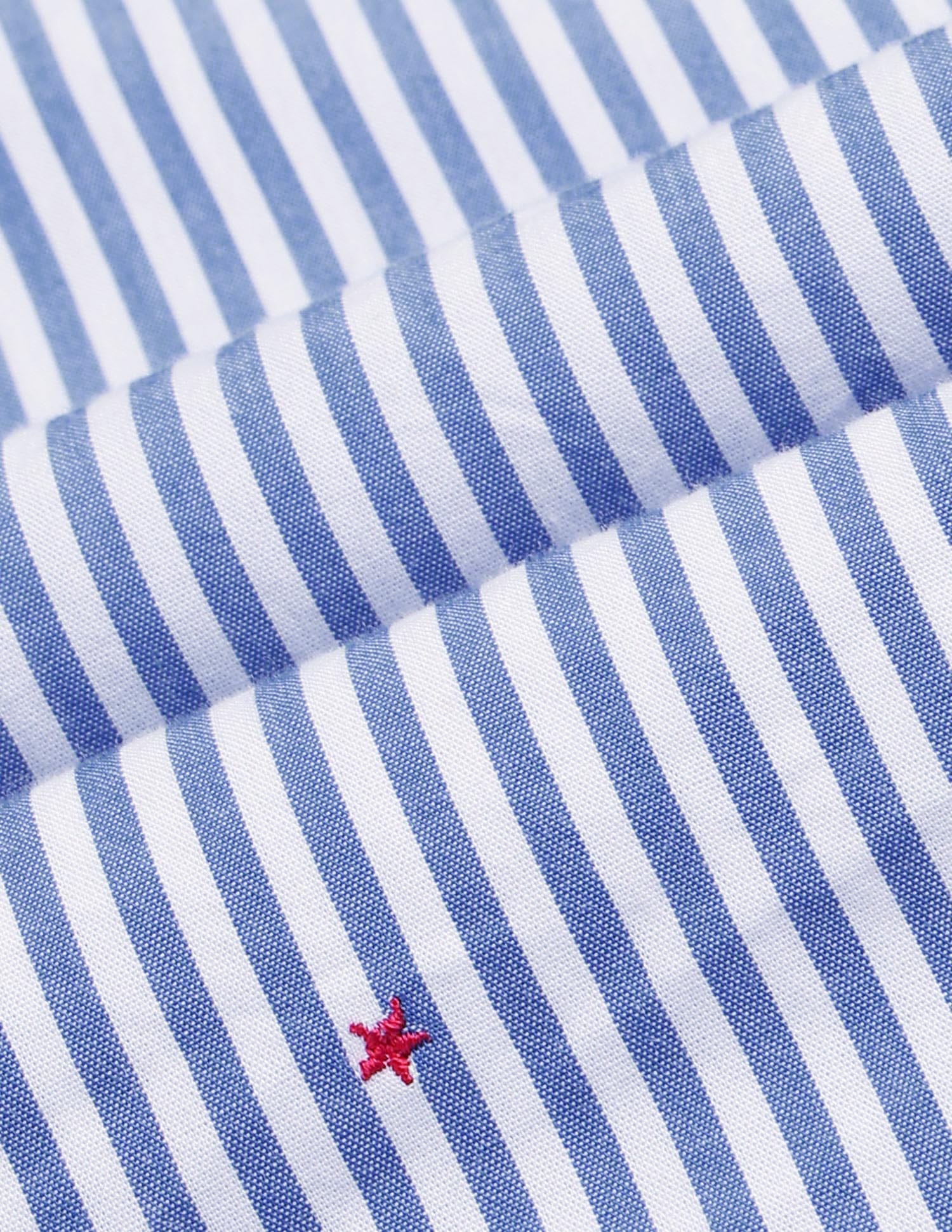 Vertical Striped Shirt With Embroidery Blue - U.S. Polo Assn. India | Large