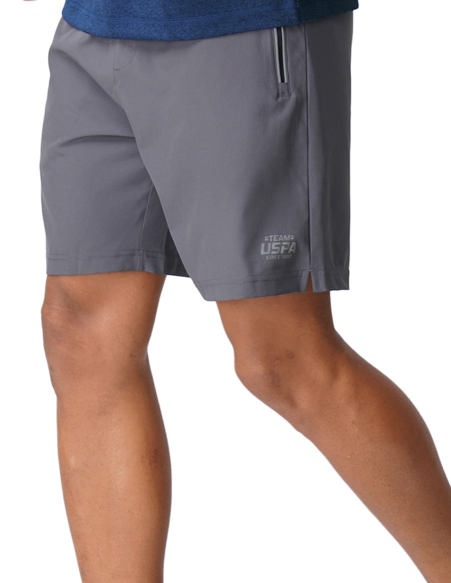 Mesh Yoke Zipper Pocket I717 Shorts - Pack Of 1 Grey - U.S. POLO ASSN. | Large