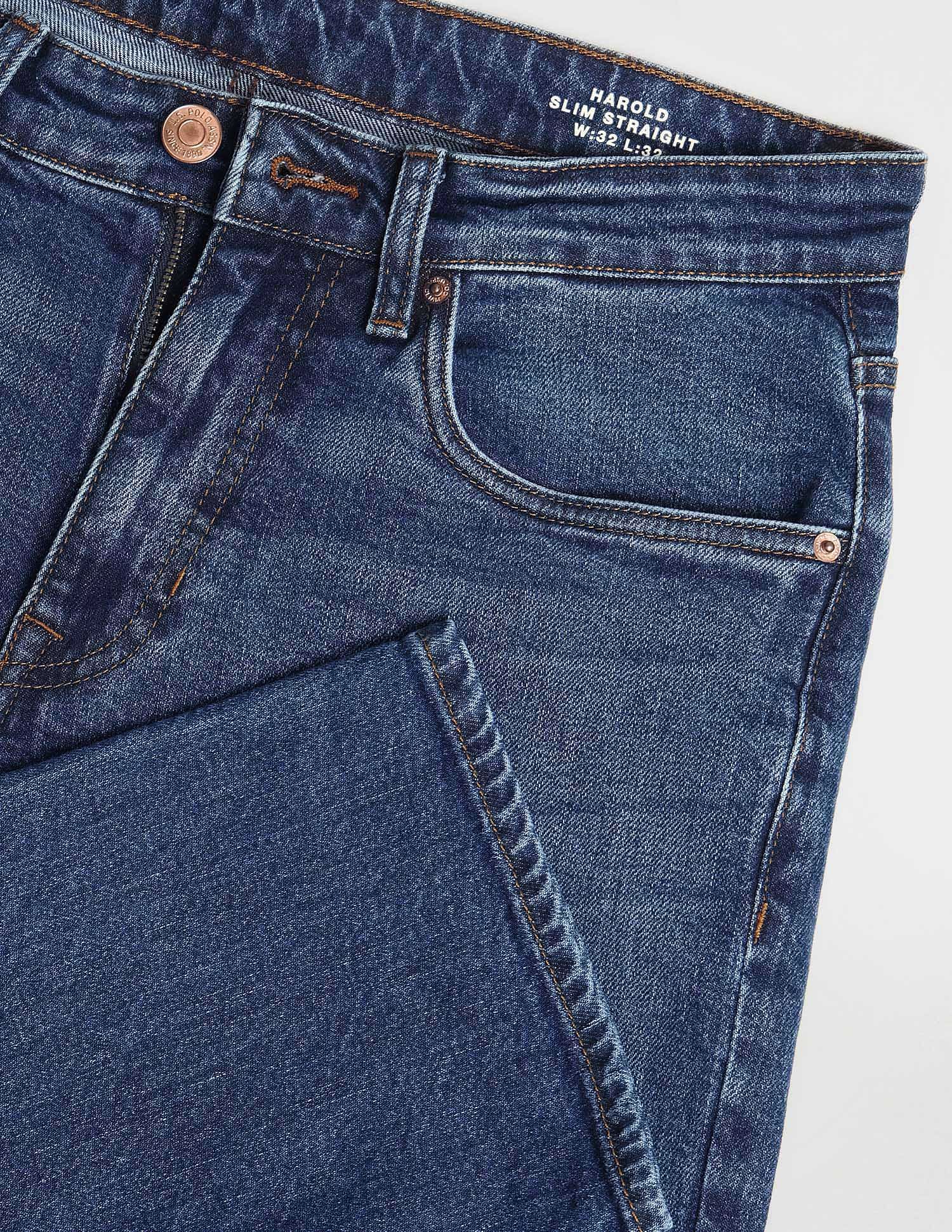 Harold Slim Straight Fit Jeans Dark-Blue - U.S. POLO ASSN. | Large