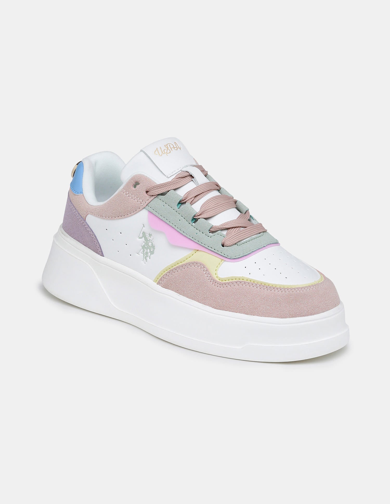 Women Aluna Colourblocked Lace Ups Sneakers