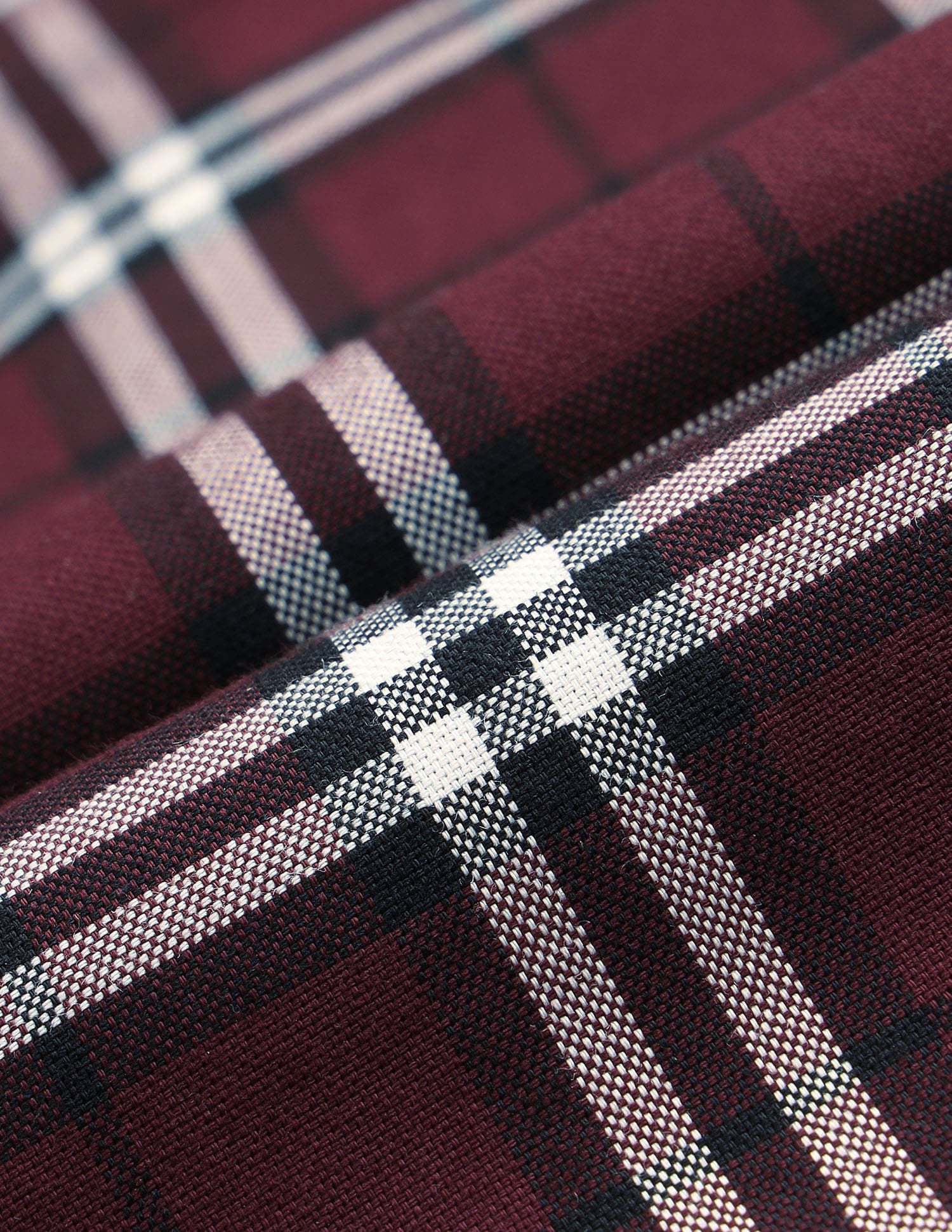 Plaid Checked Tailored Fit Shirt Maroon - U.S. Polo Assn. India | Large