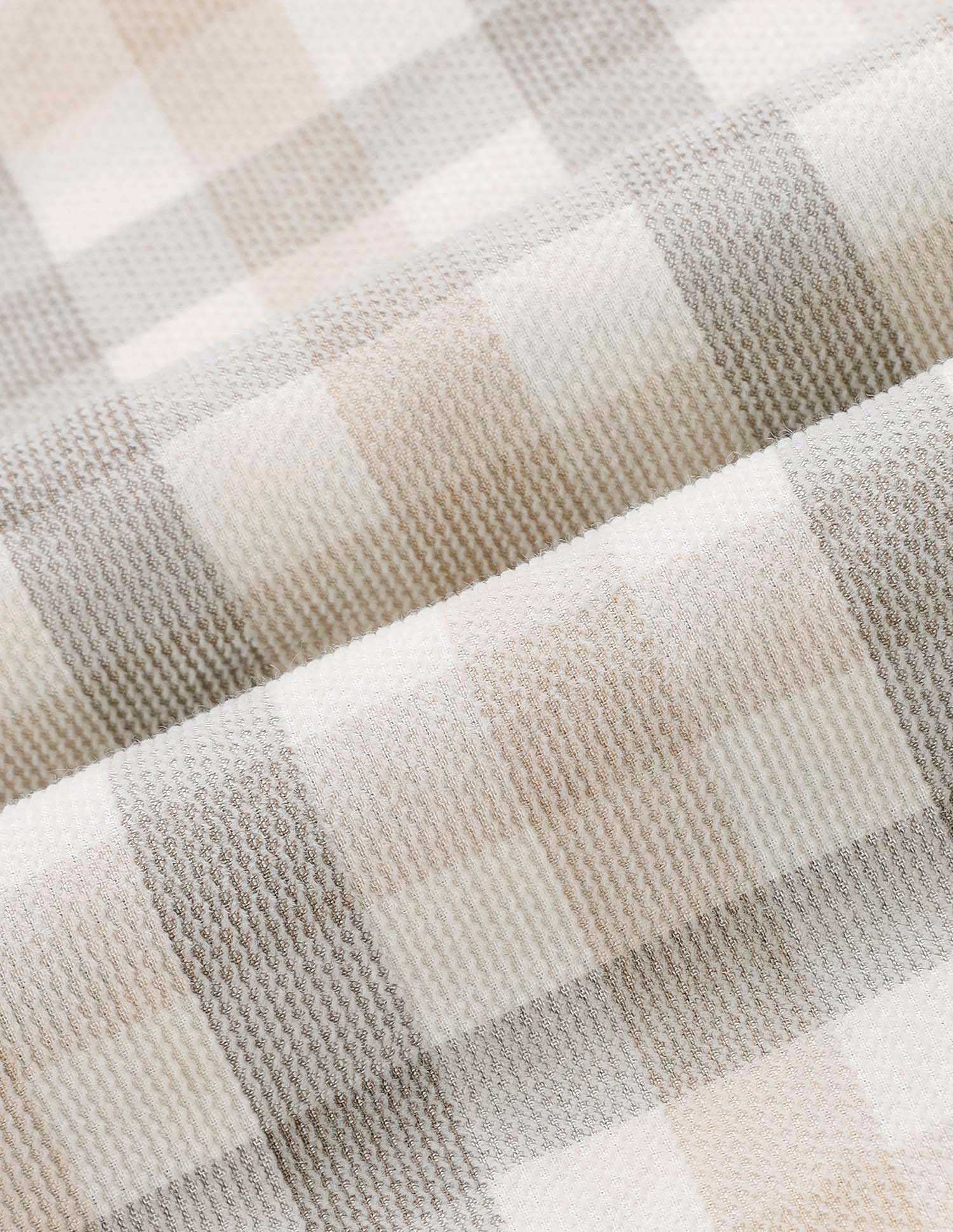 Grid Tattersall Checked Corduroy Shirt Beige - U.S. POLO ASSN. | Large