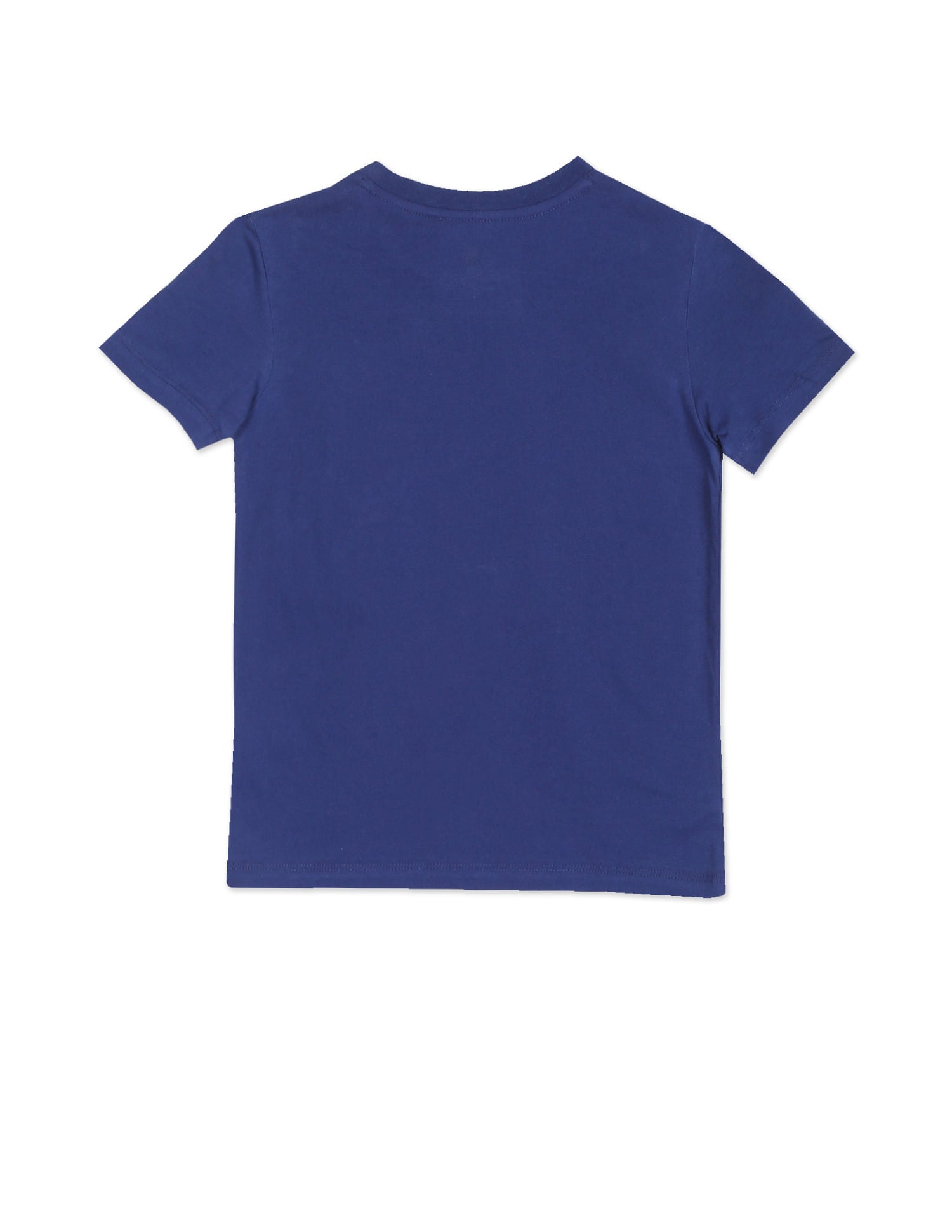 Boys Blue Crew Neck Brand Print Shirt Blue - U.S. POLO ASSN. | Large