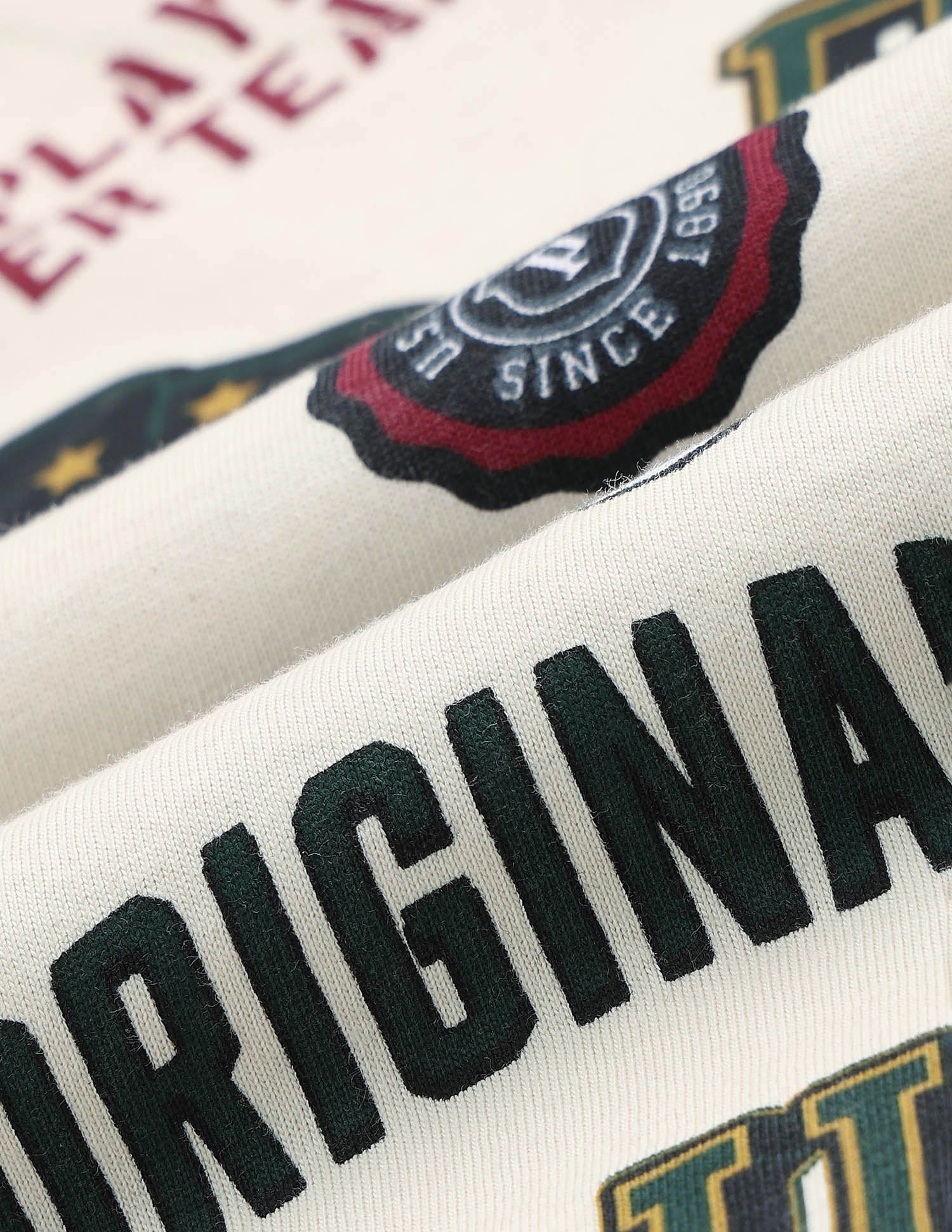 Boys Graphic Printed Pure Cotton T Shirt Ecru - U.S. POLO ASSN. | Large