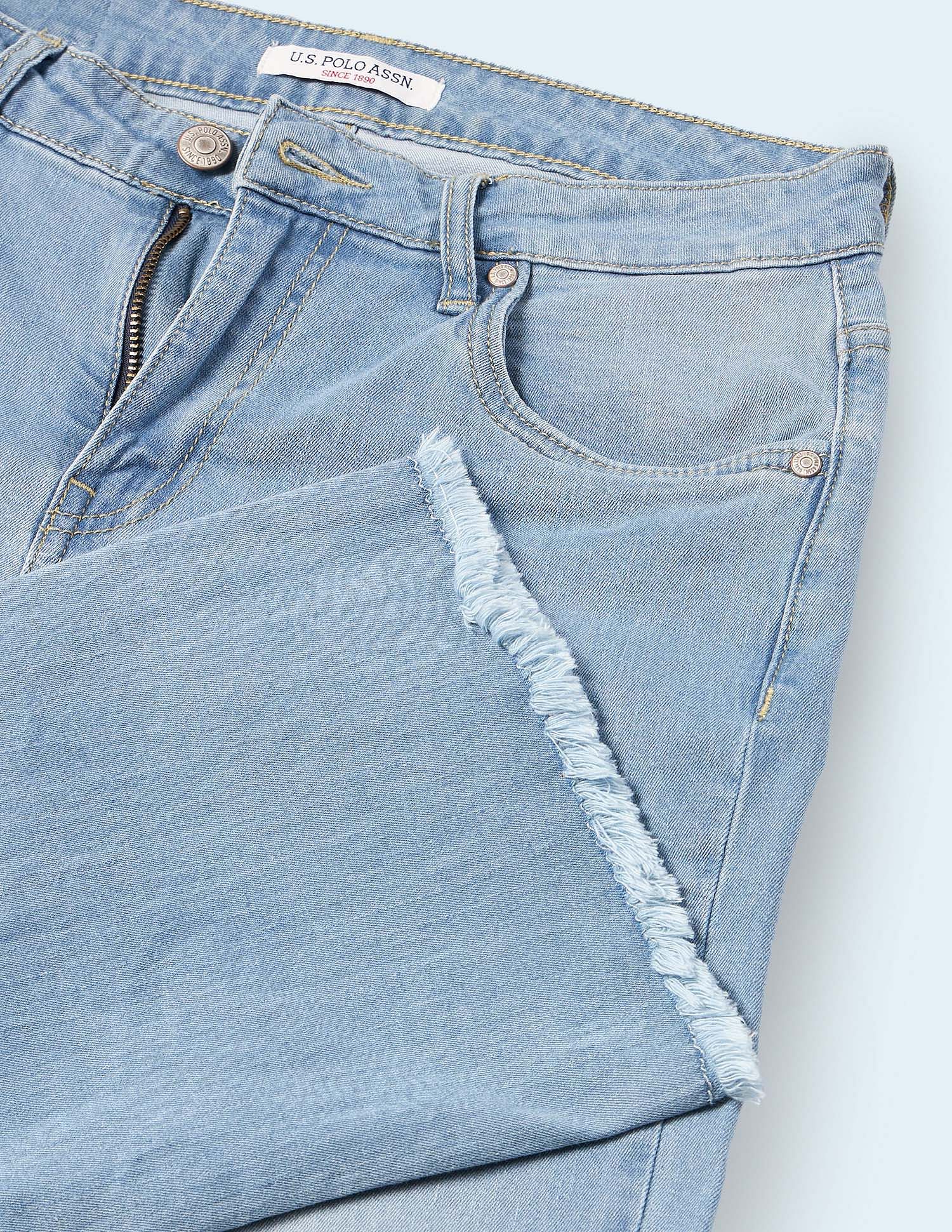 Skinny Bootcut Fit Blue Jeans Blue - U.S. POLO ASSN. | Large