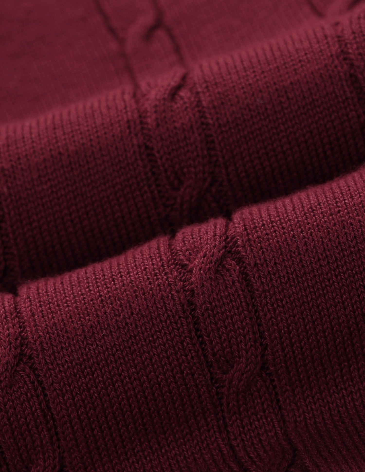 Cable Patterned Knit Regular Fit Sweater Red - U.S. Polo Assn. India | Large