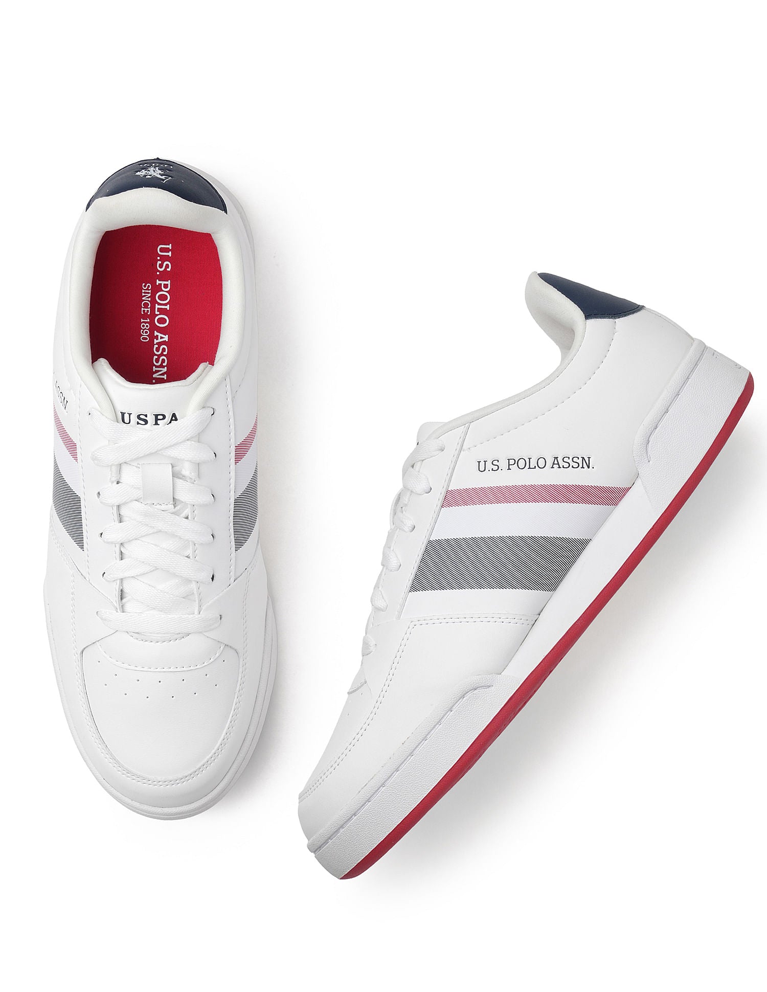 Men Anders Off White All Day Sneakers White - U.S. POLO ASSN. | Large