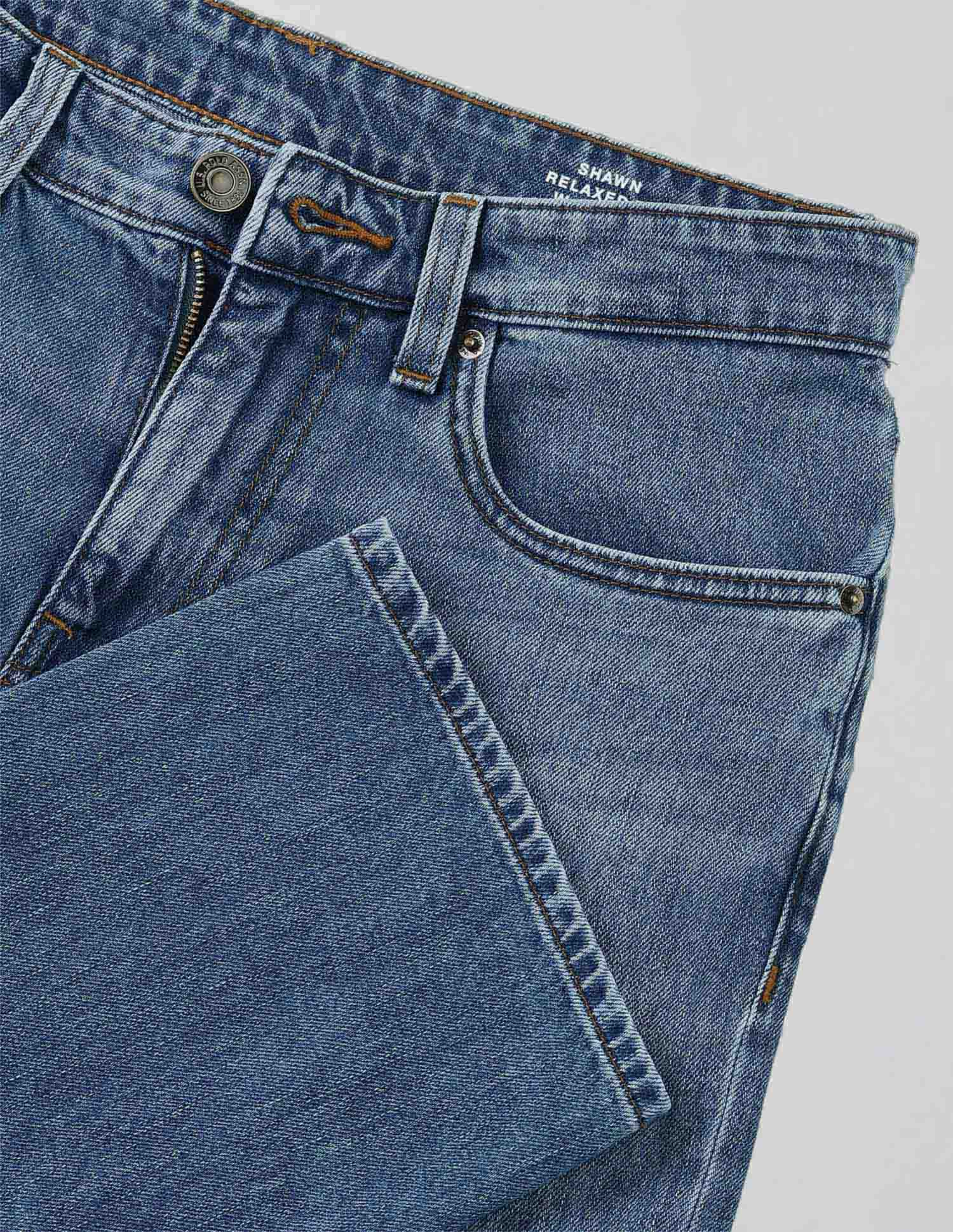 Vintage Shawn Relaxed Fit Blue Jeans Blue - U.S. Polo Assn. India | Large