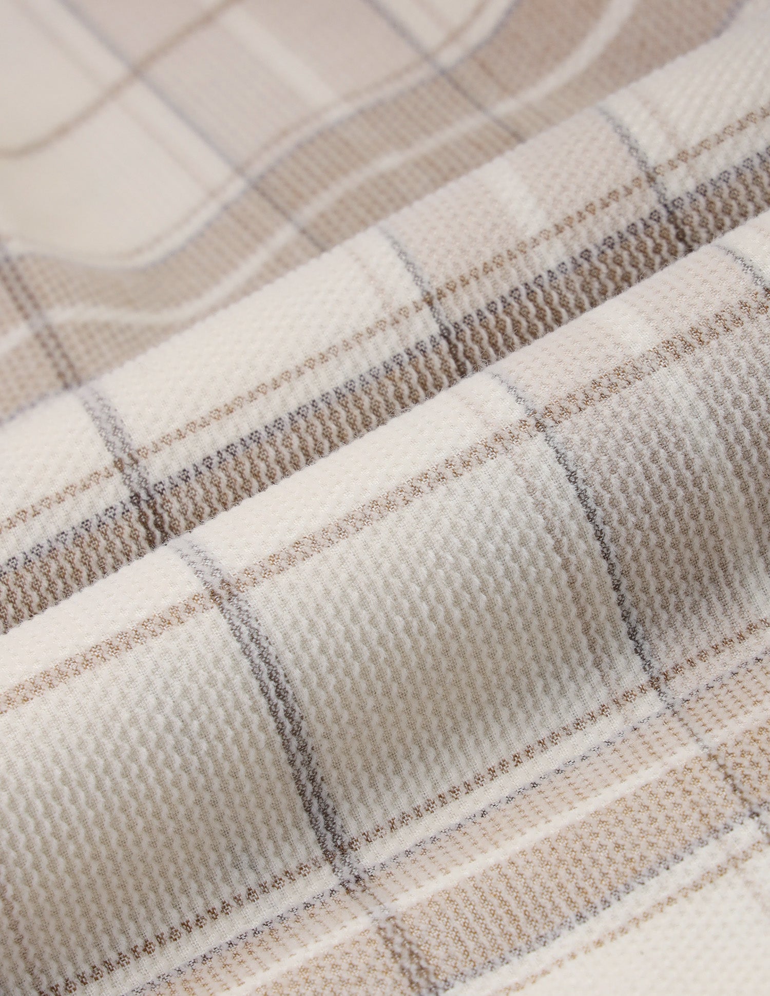Corduroy Grid Tattersall Checked Shirt Beige - U.S. Polo Assn. India | Large