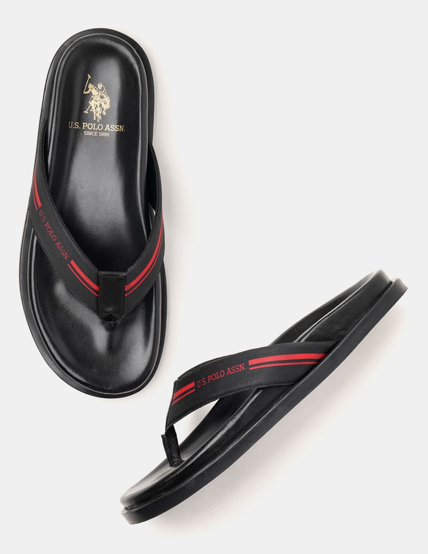 Men Paul Slippers Black - U.S. POLO ASSN. | Large