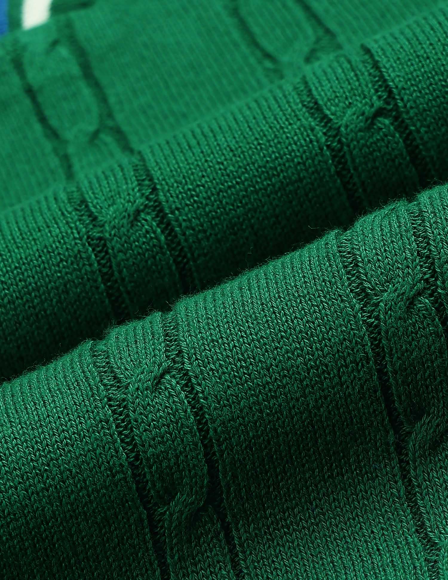 Regular Fit Textured Sweater Green - U.S. POLO ASSN. | Large