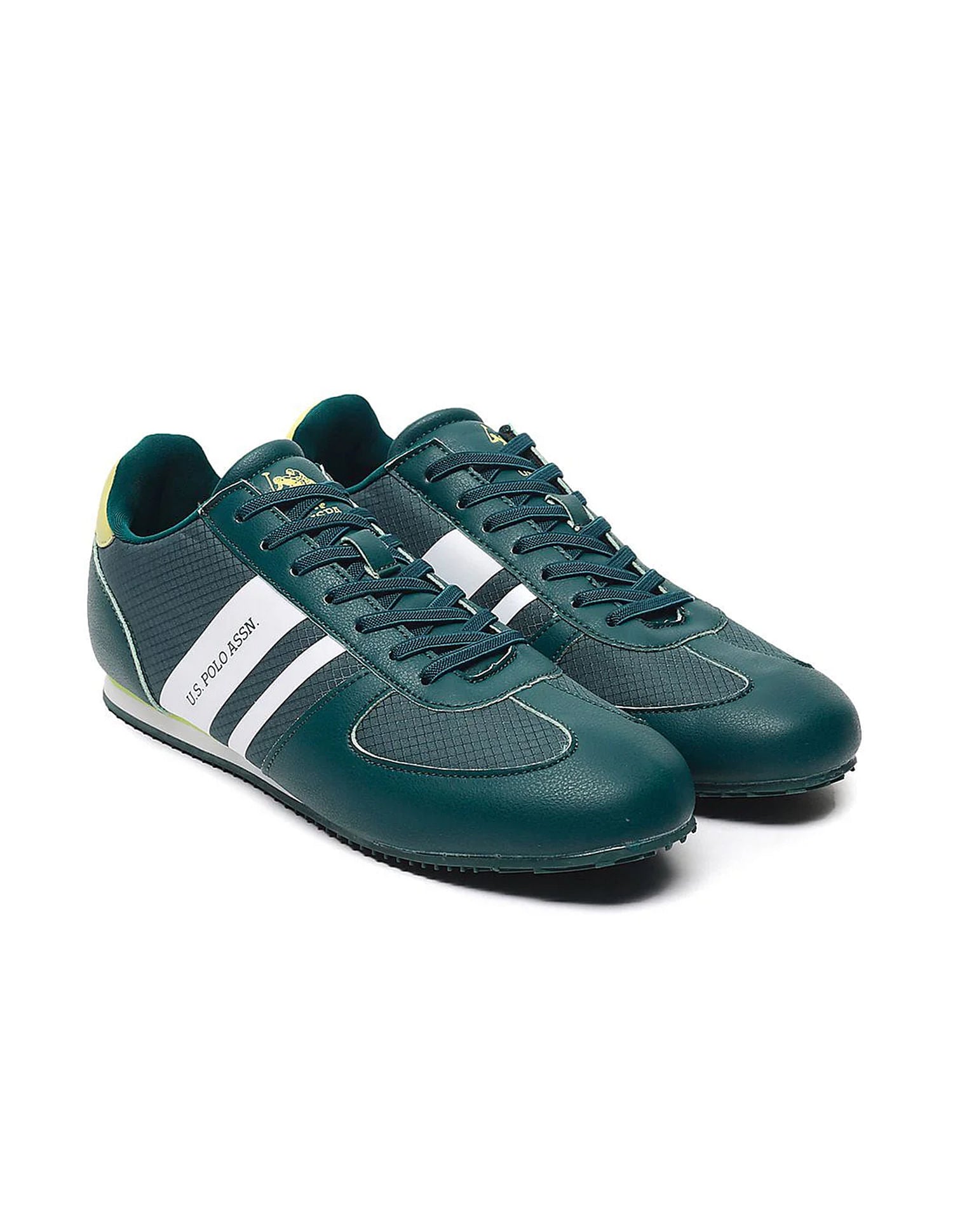 Panelled Brand Stripe Nemsy Sneakers Teal - U.S. Polo Assn. India | Large