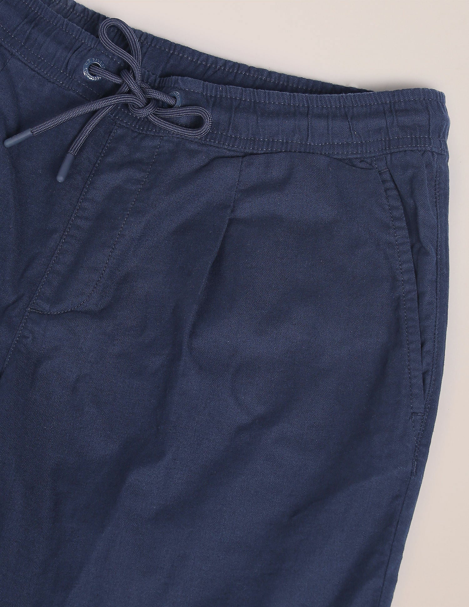 Elasticised Waist Twill Shorts Navy - U.S. Polo Assn. India | Large