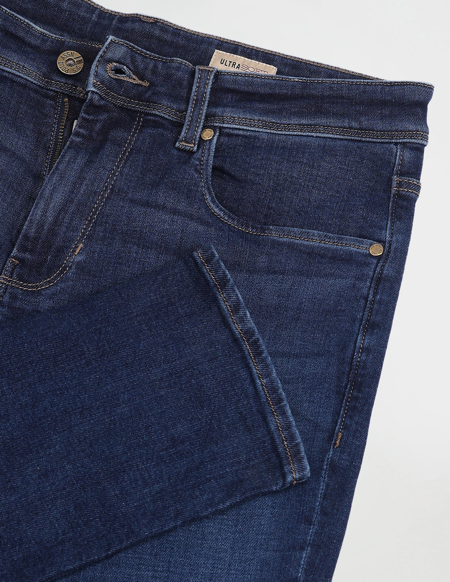 Slim Tapered Fit Blue Jeans Dark-Blue - U.S. POLO ASSN. | Large