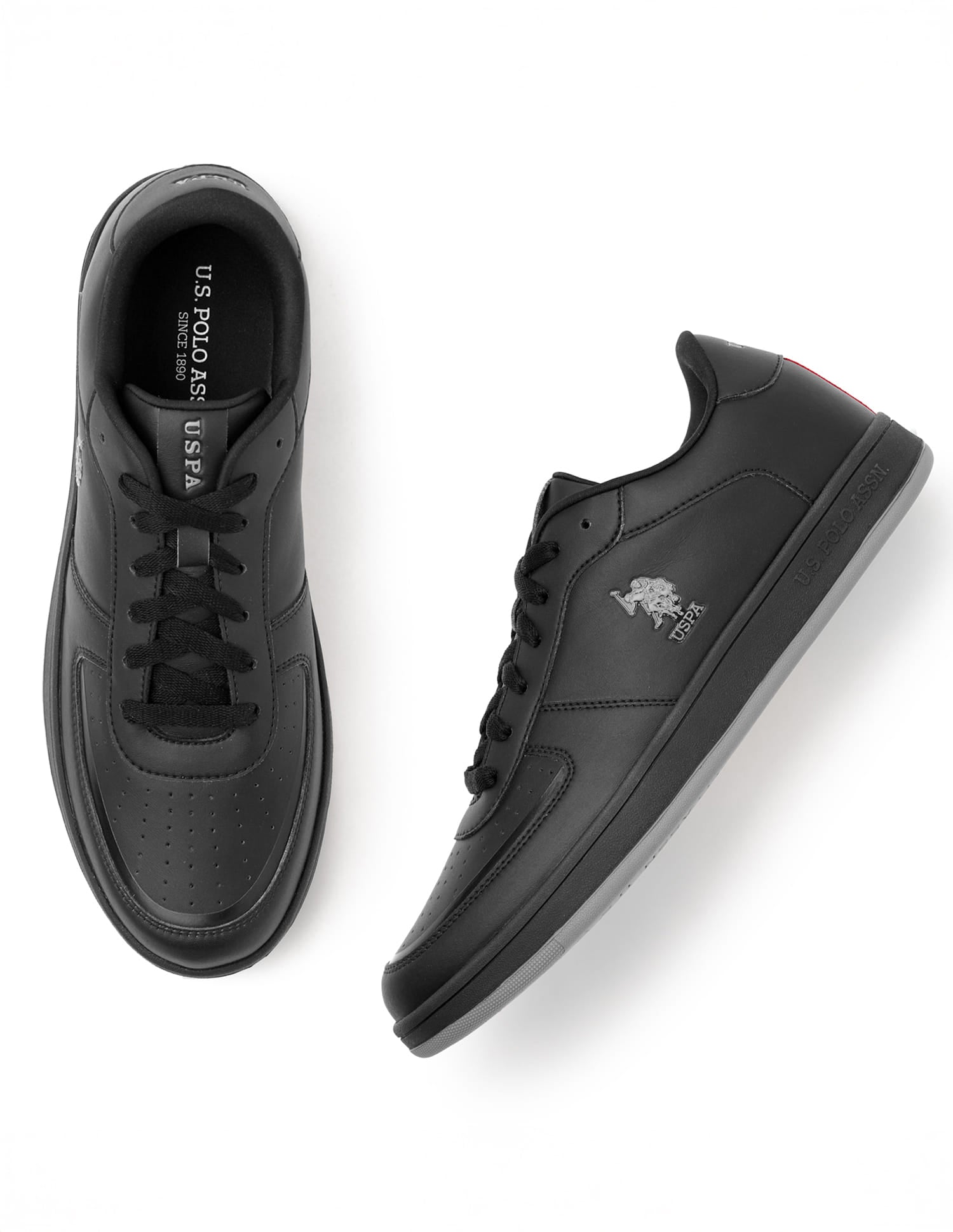 Men Solid Rein 3.0 Blk Sneakers Black - U.S. Polo Assn. India | Large