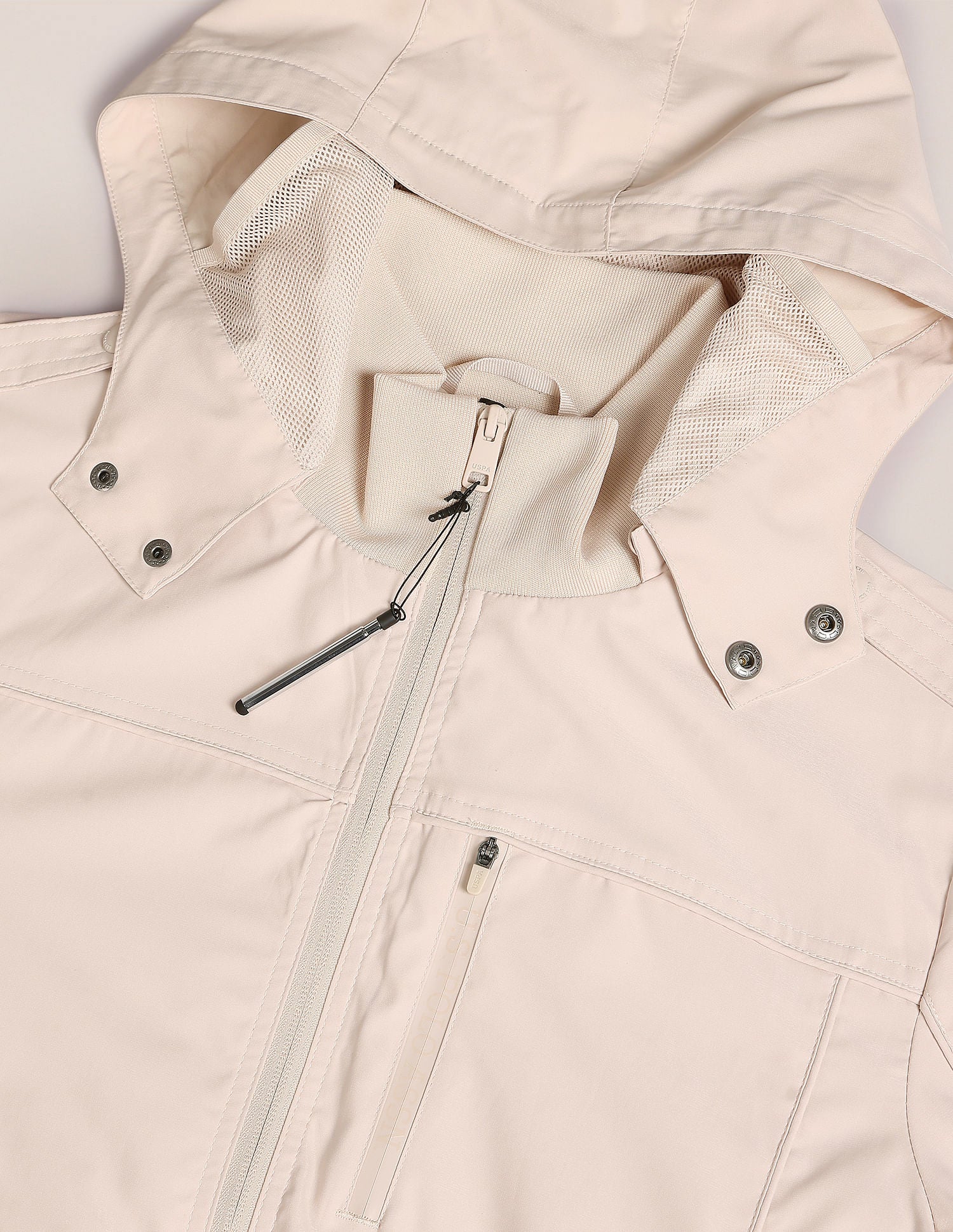 Detachable Neck Pillow Traveller Jacket Beige - U.S. POLO ASSN. | Large