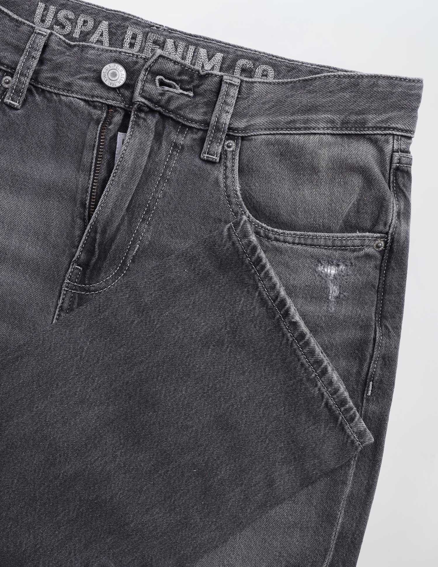 Shawn Relaxed Fit Grey Jeans Dark Grey - U.S. POLO ASSN. | Large