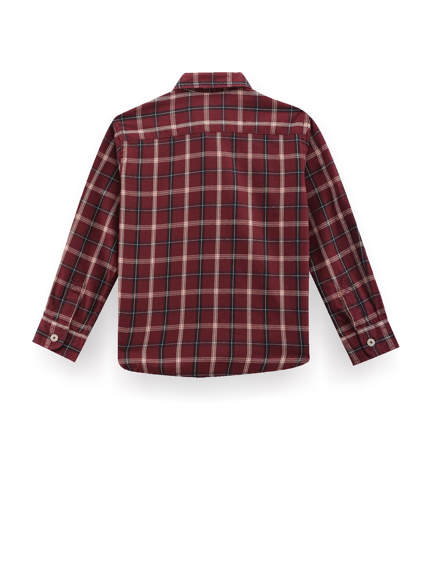 Tartan Check Twill Shirt Maroon - U.S. POLO ASSN. | Large