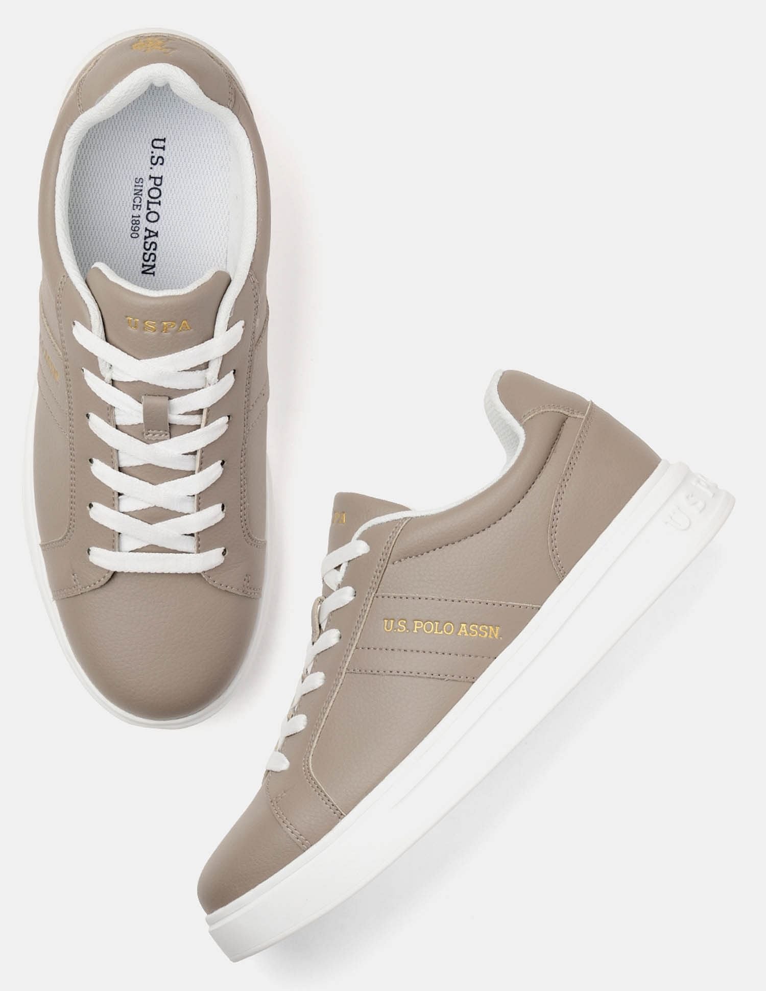 Men Kensy Colour Blocked Sneakers Beige - U.S. POLO ASSN. | Large