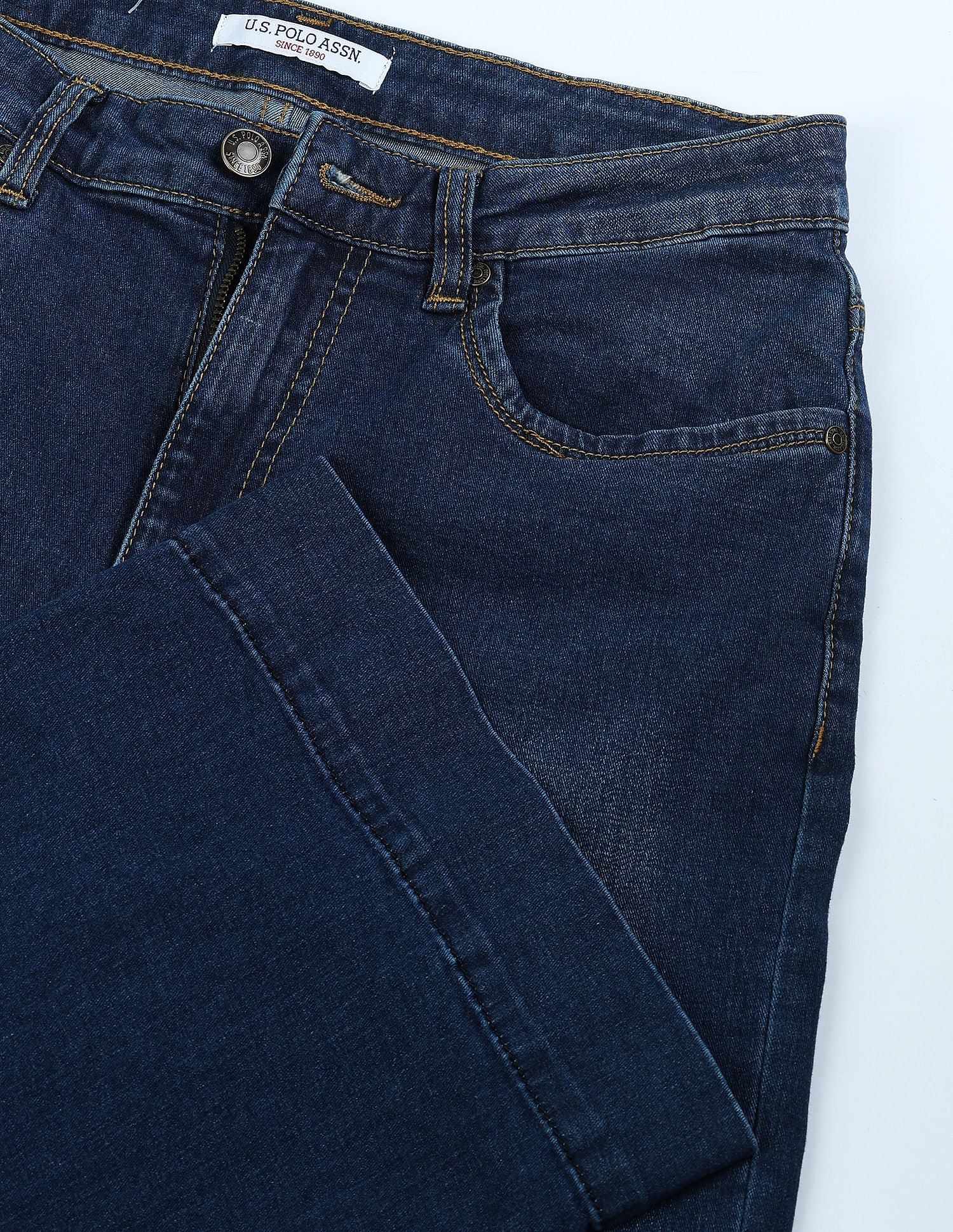High Rise Wide Leg Jeans Dark Blue - U.S. Polo Assn. India | Large