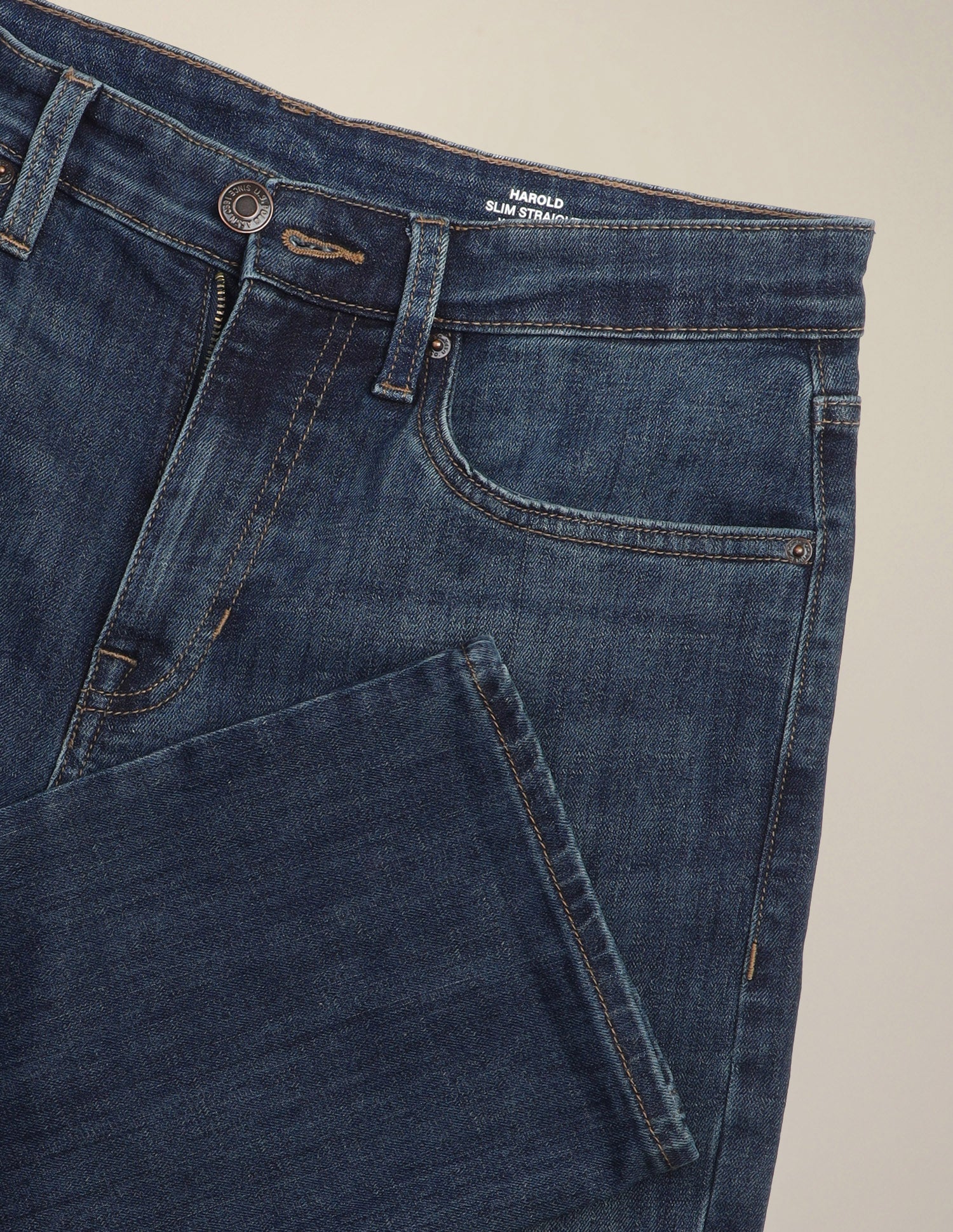 Harold Slim Straight Fit Blue Jeans Indigo - U.S. Polo Assn. India | Large
