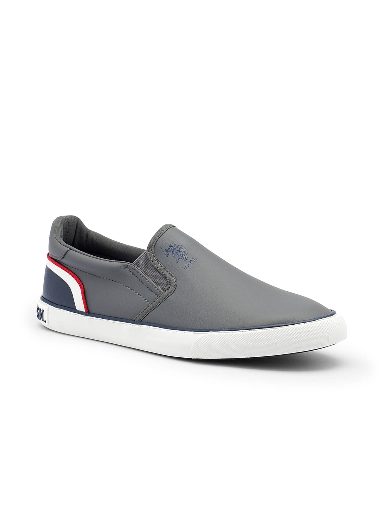 Men Colourblocked Timeo 3.0 Slip-On Shoes Grey - U.S. POLO ASSN. | Large