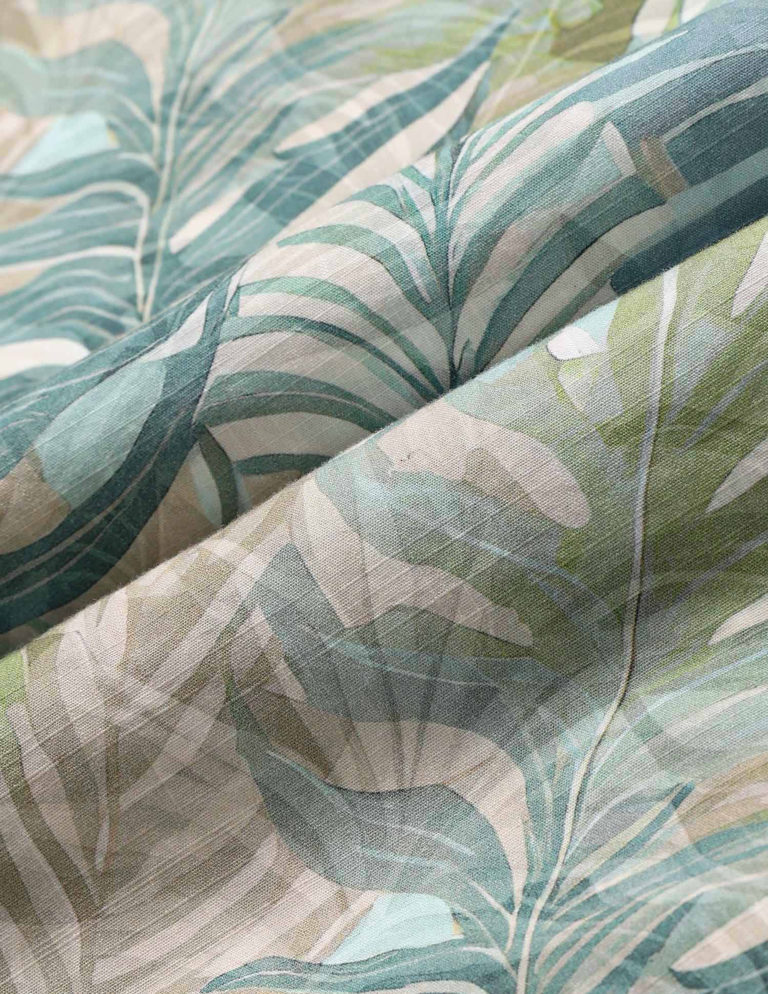 Boys Tropical Printed Regular Fit Shirt Green - U.S. POLO ASSN. | Large