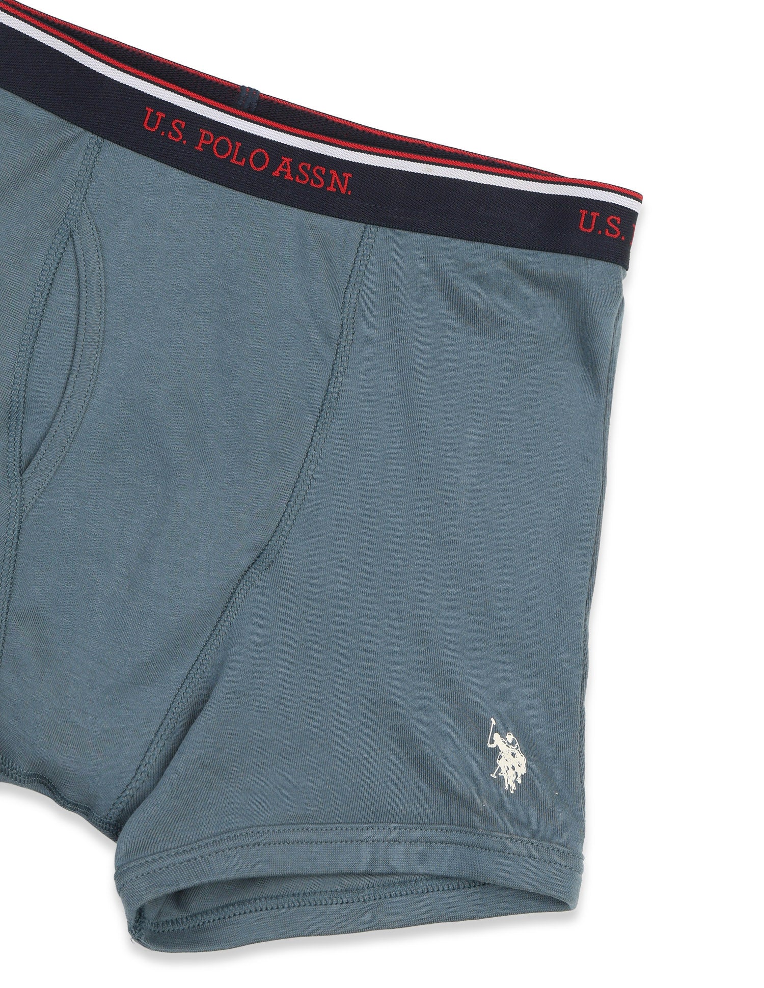 Pure Cotton Rib I667 Trunk Pale Olive Green/Bracken - U.S. Polo Assn. India | Large