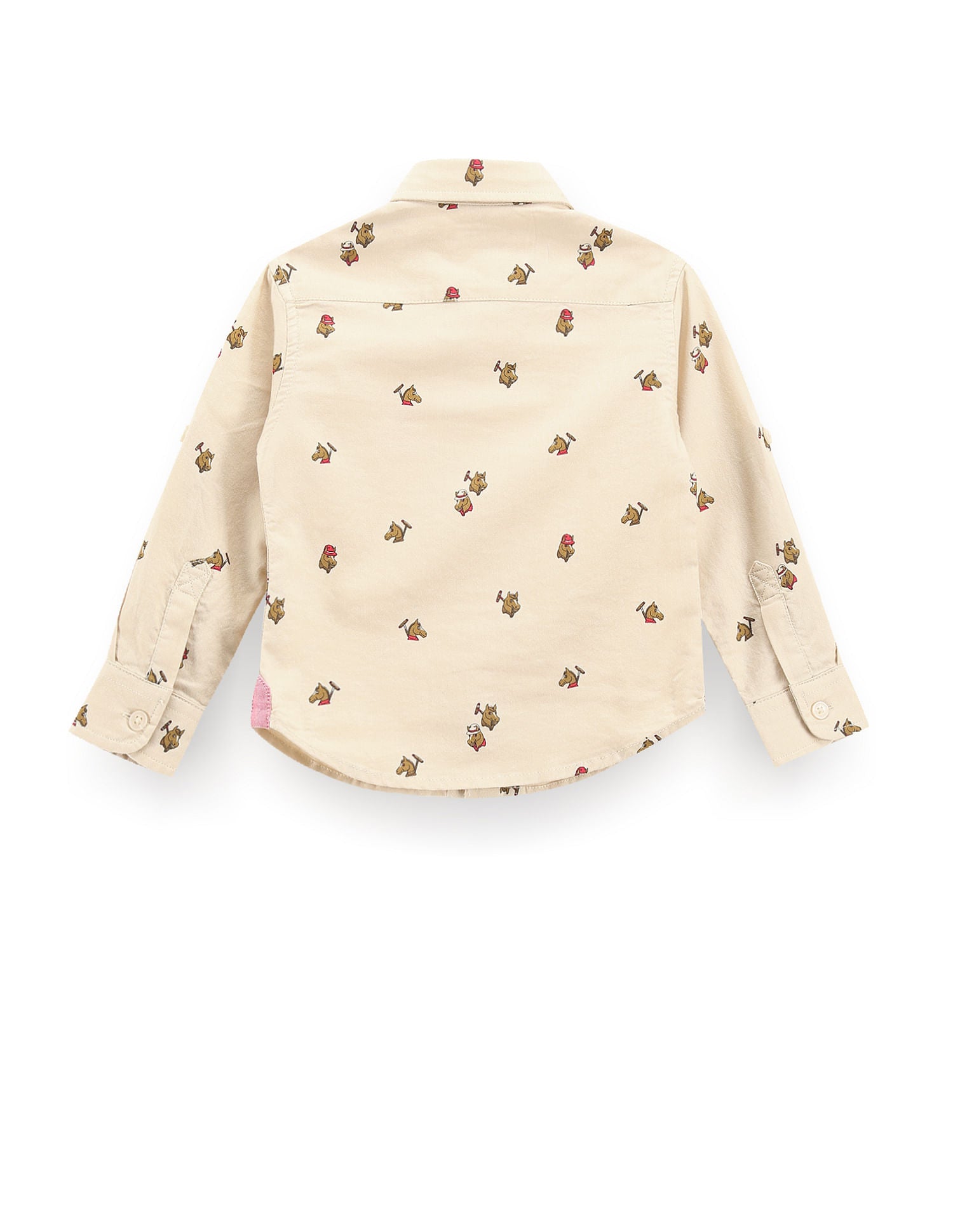 Boys Oxford Cotton Shirt Beige - U.S. Polo Assn. India | Large