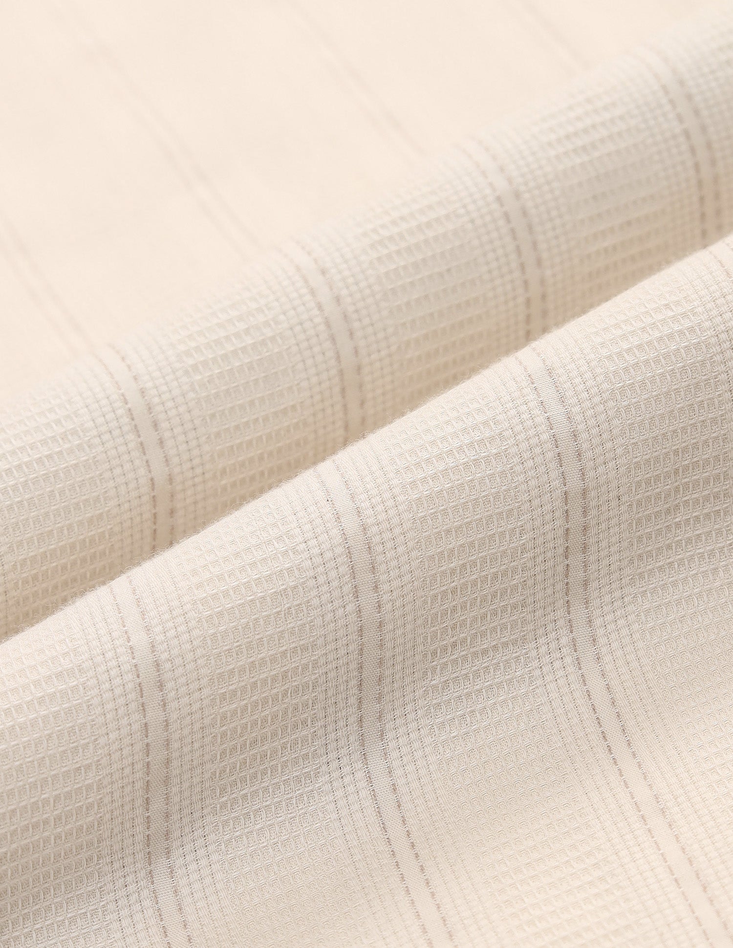 Vertical Striped Slim Fit Shirt Beige - U.S. Polo Assn. India | Large
